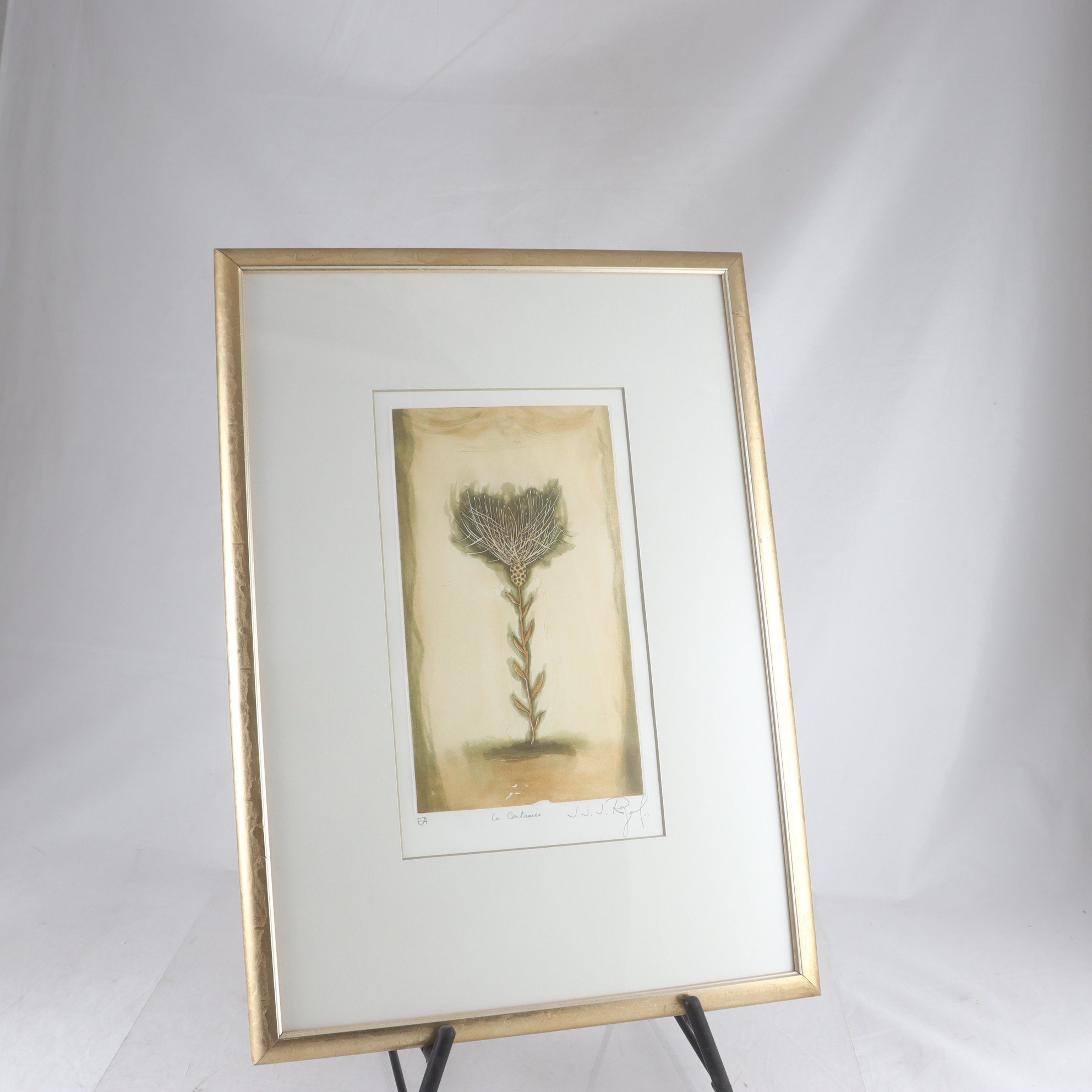 Färgetsning, La Contamine, J.J.J Rigal, signerad, EA. Endast avhämtning.