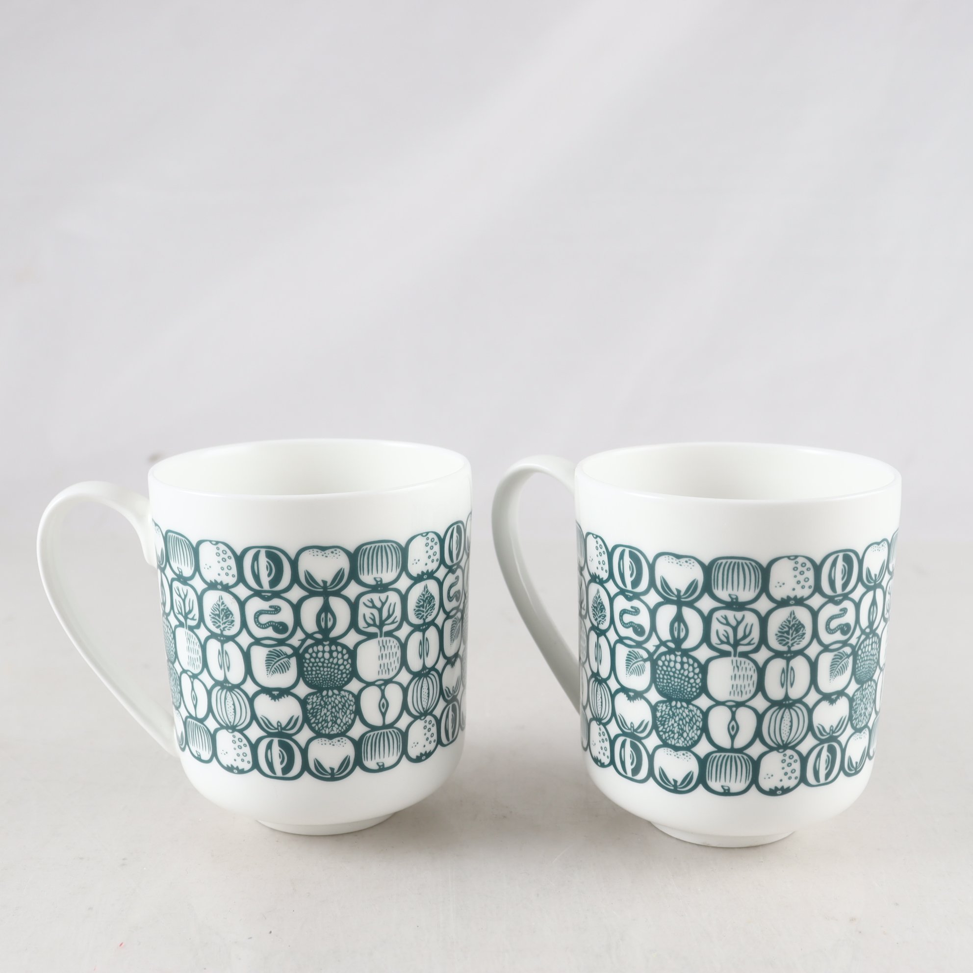 Muggar, Fruktlåda, Stig Lindberg, Optodesign, 2 st