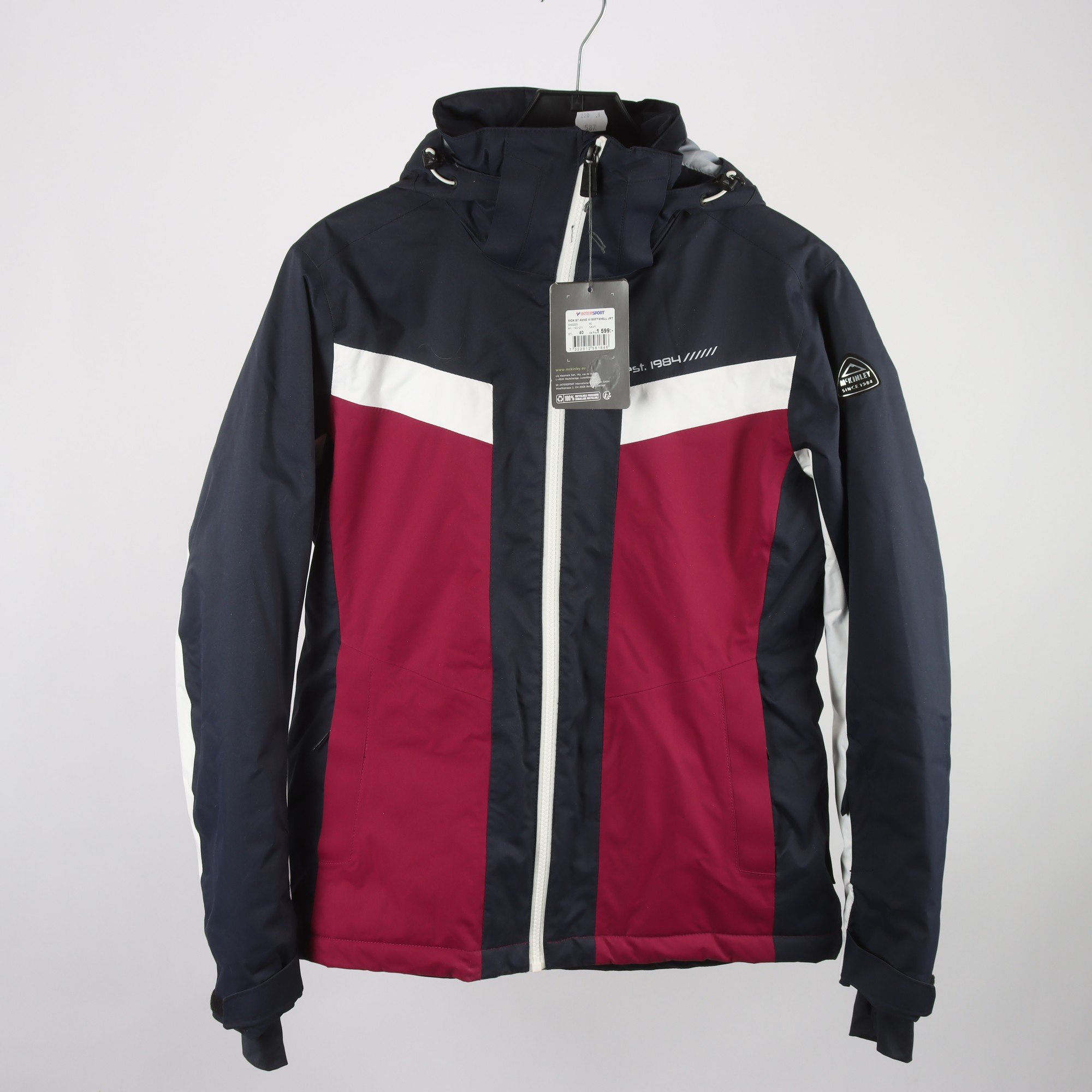 Skidjacka, Mc Kinley, blå, stl. 40.