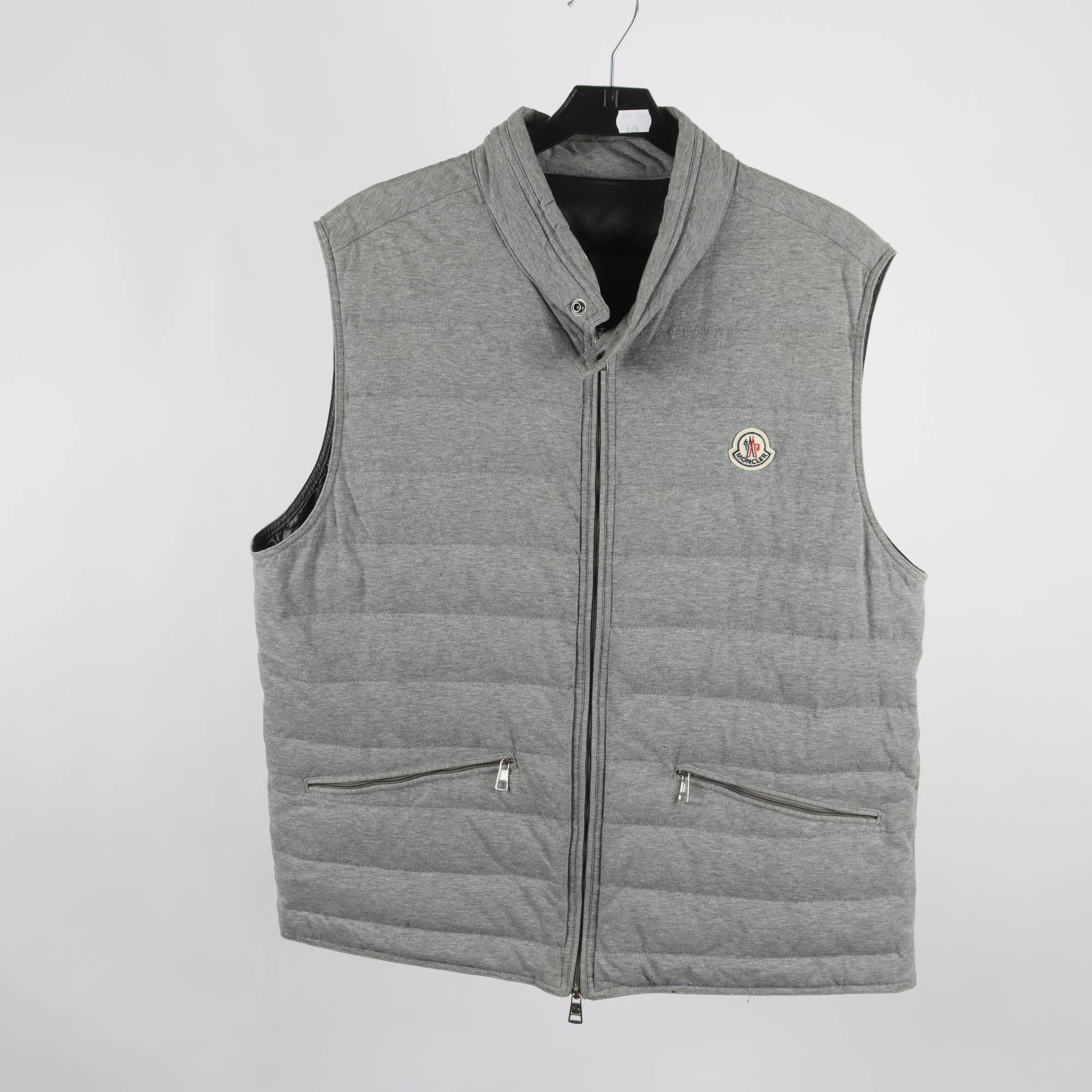 Dunväst, Moncler, grå, stl. 4.