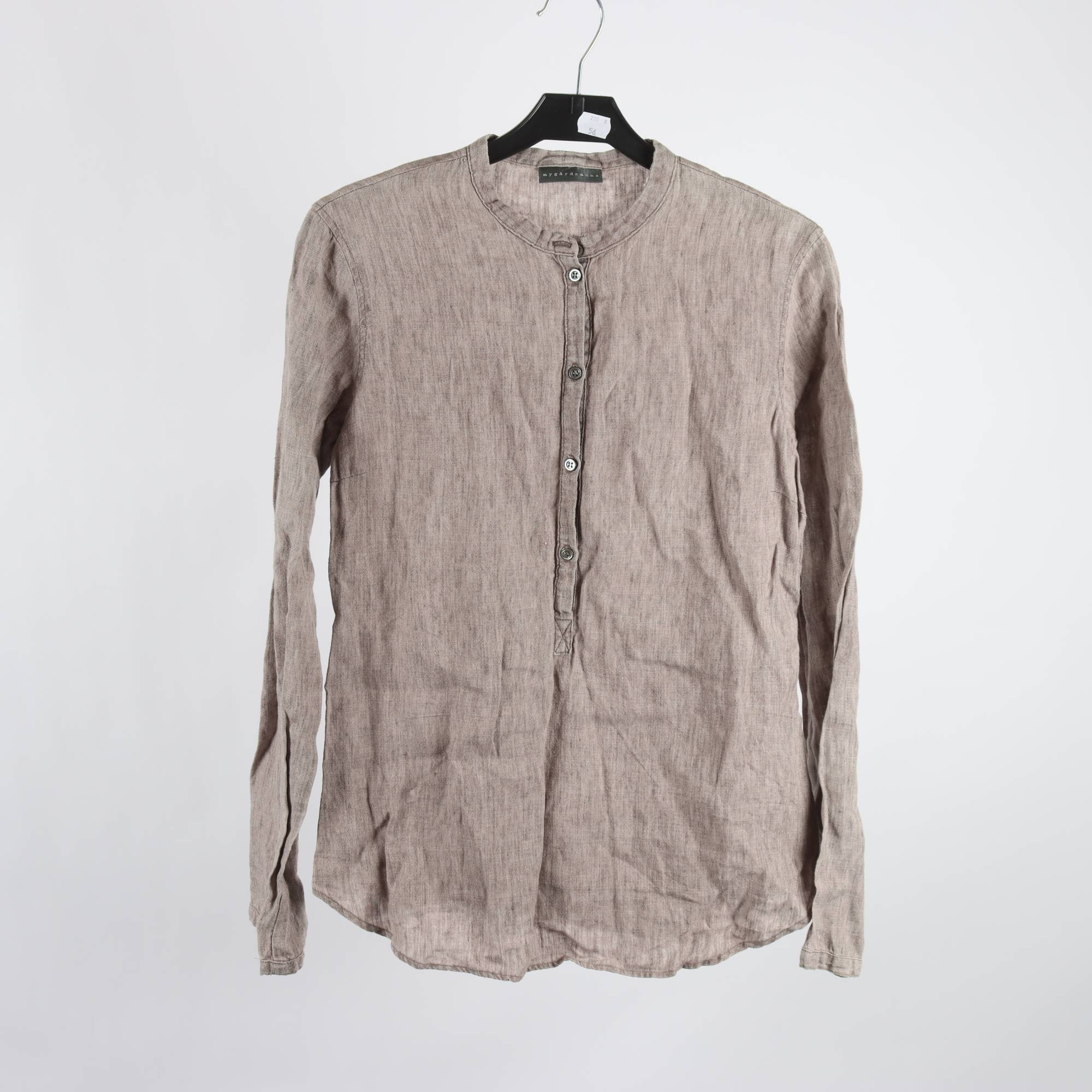 Blus, Nygårdsanna, ljusbrun melerad, stl. XS