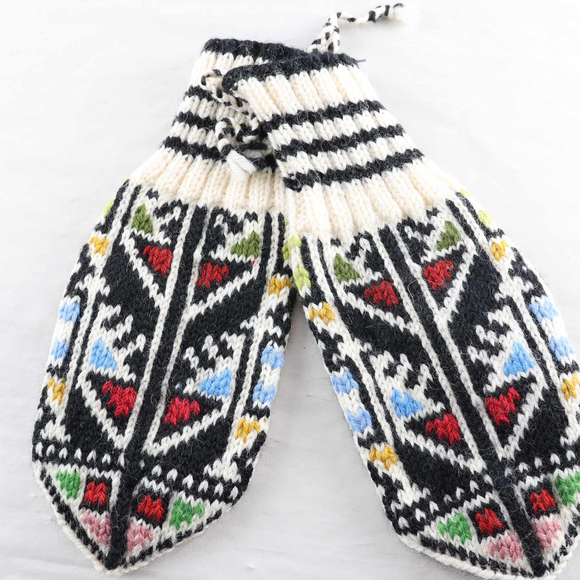 Vantar, Okänd, svart, blå, ull.