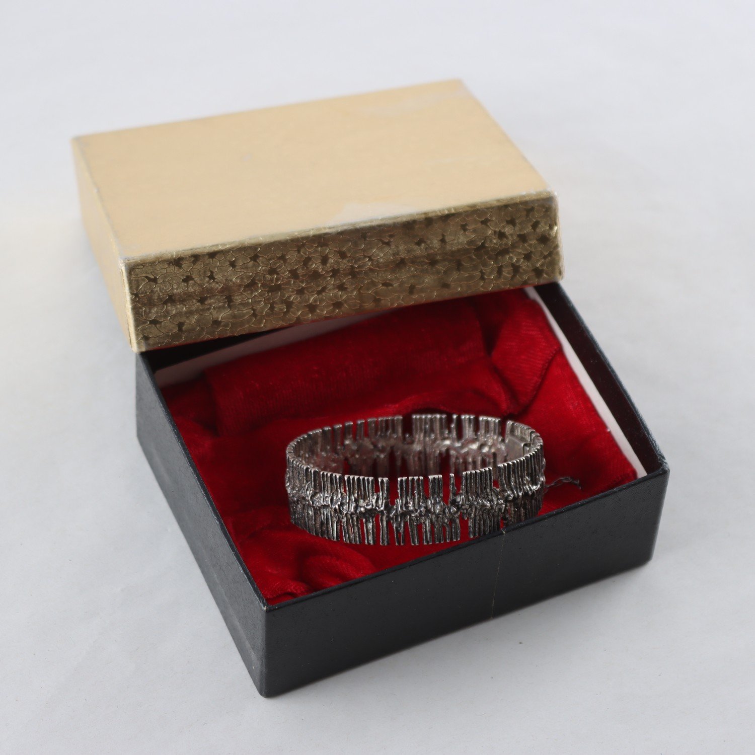 Armband, silver 925, brutalistiskt, 1960/70-tal, vikt: 38g