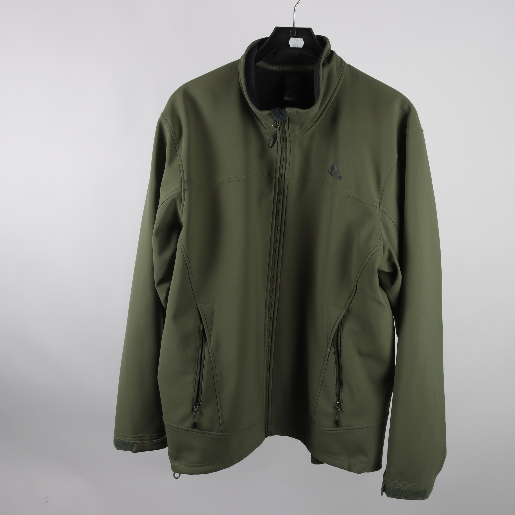 Träningsjacka, Adidas, grön, stl. 58.