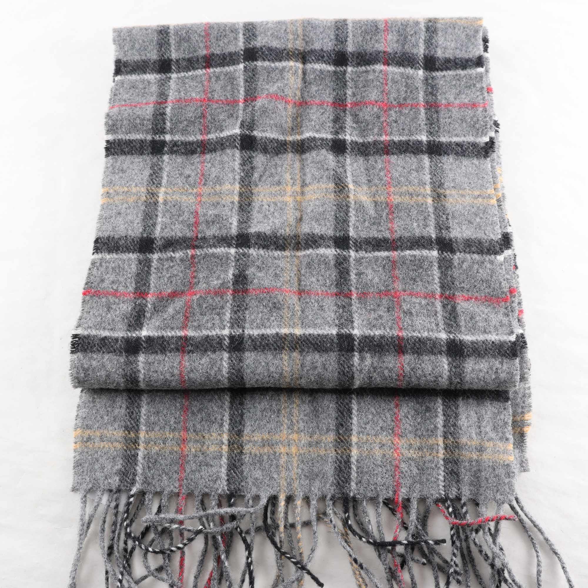 Halsduk, Barbour, grå, 100% ull.