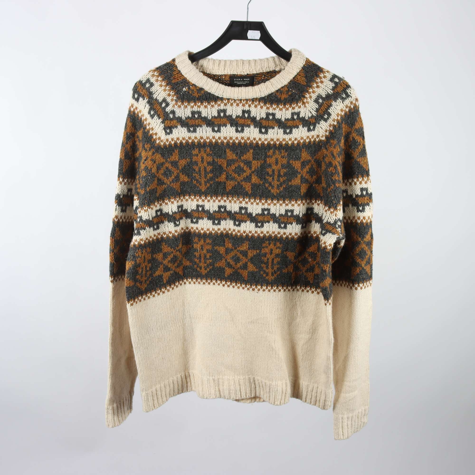 Tröja, Zara, beige, ullmix, stl. XL.