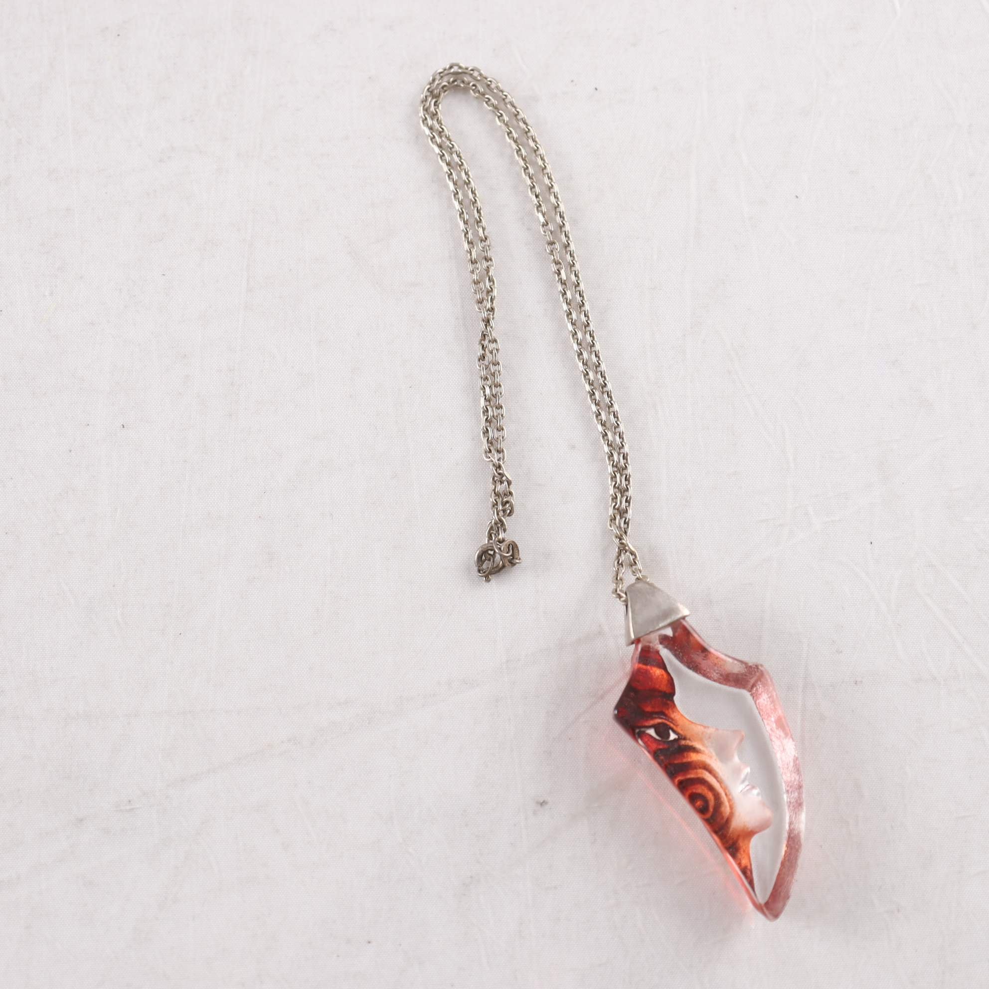 Halsband, Målerås, Mats Jonasson, silver 925, glas.