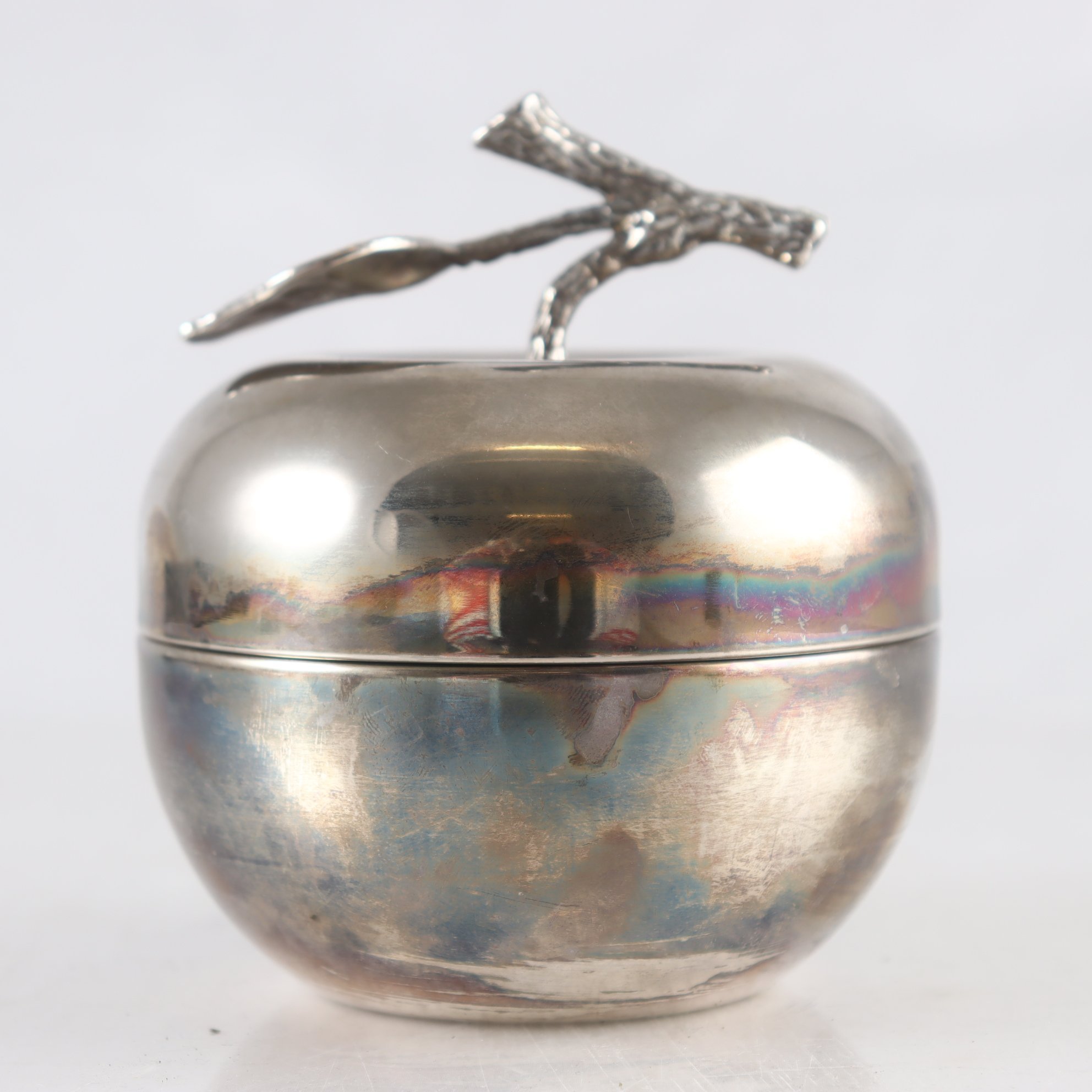 Lockask, Burk, ”Äpple”, metall