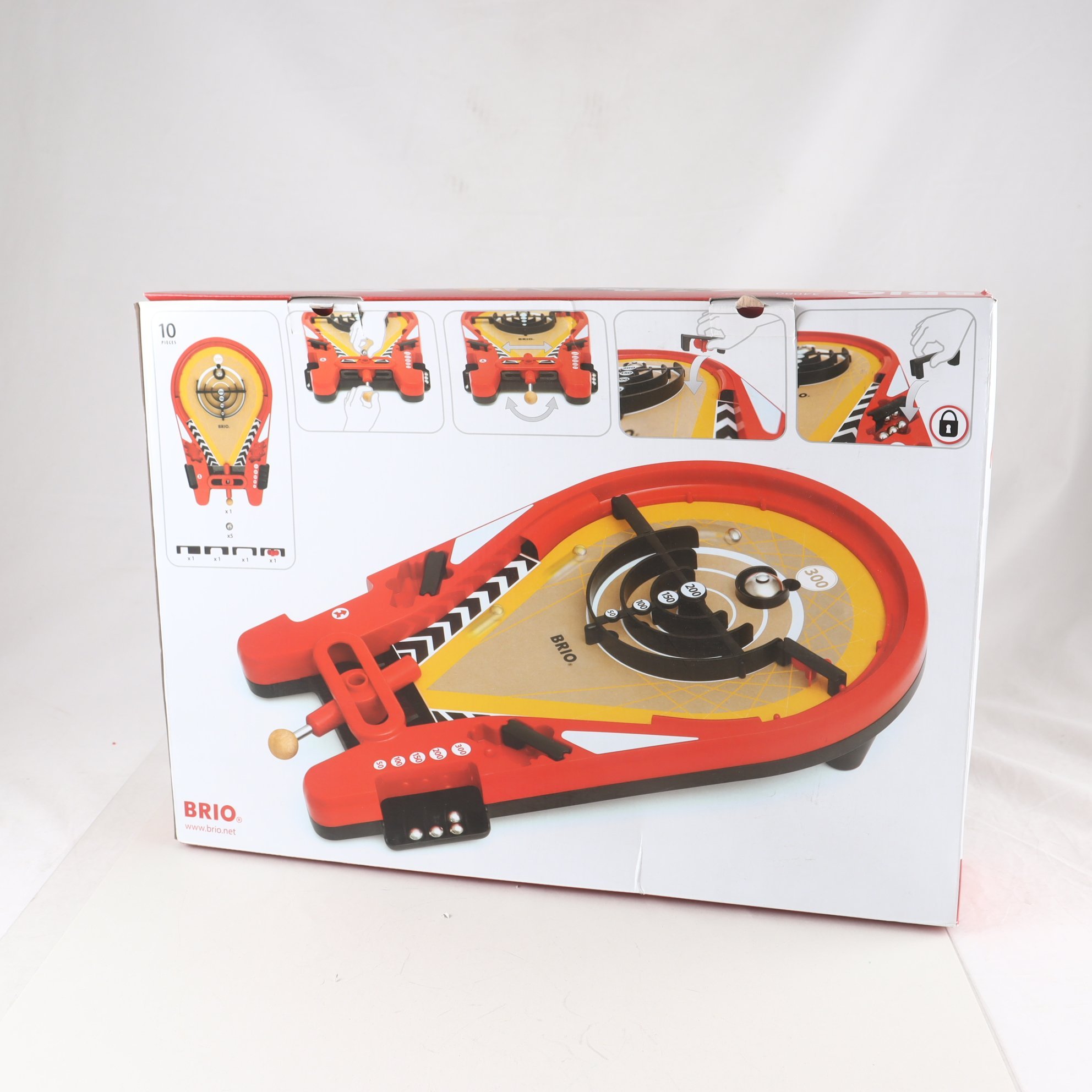 Spel, Brio-trickshot game, i org kartong.