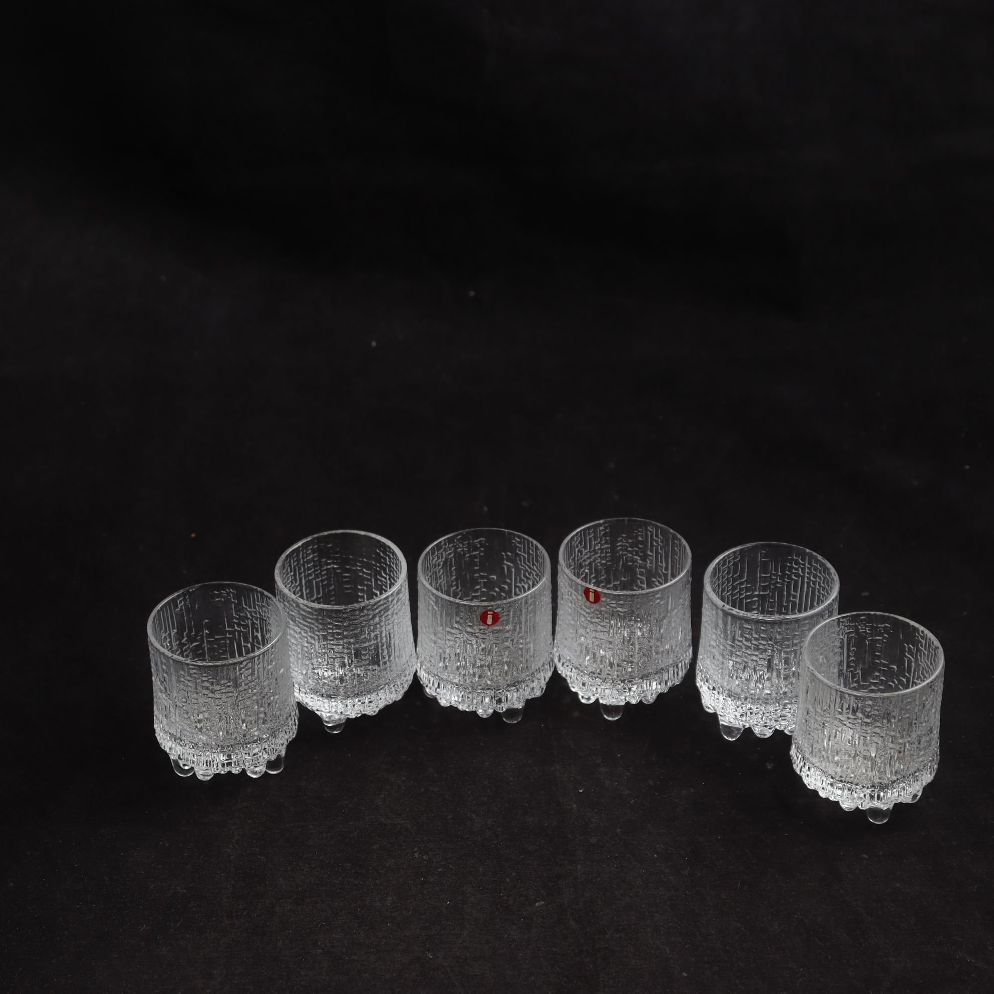 Snapsglas, ”Ultima thule”, Taipo Wirkkala, Iittala, 6 st