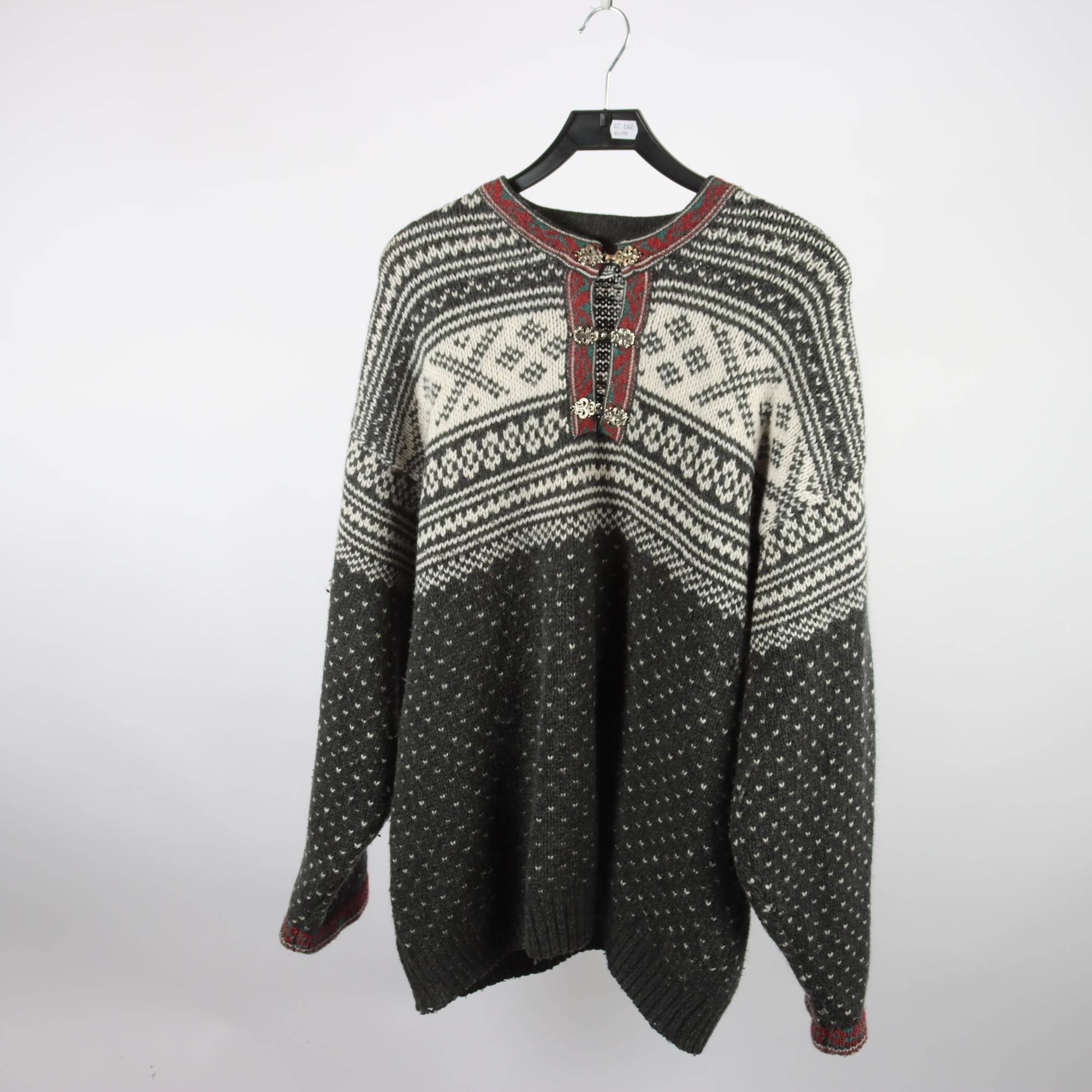 Stickad tröja, Pallasneule, 100% ull, stl. L