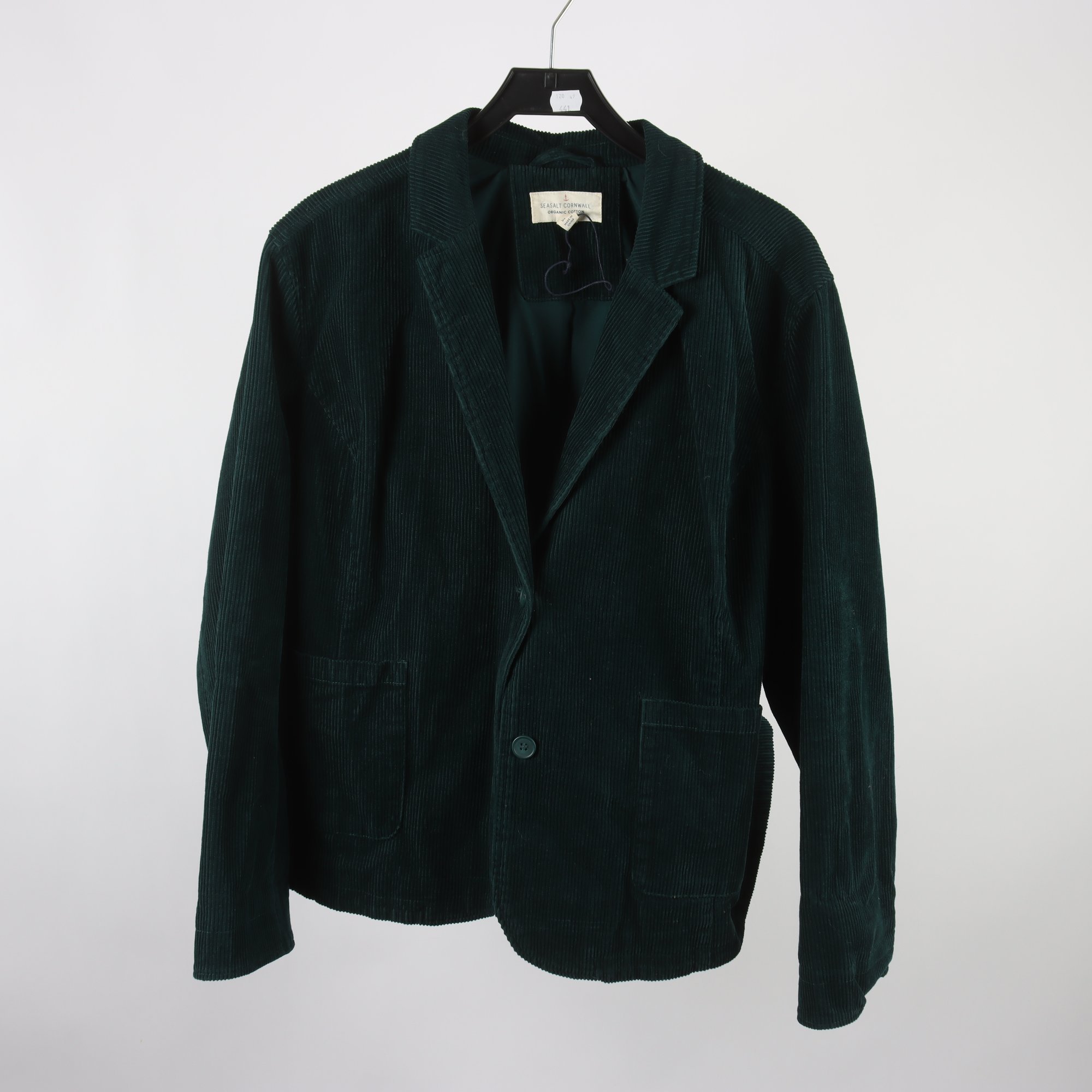 Jacka, Seasalt Cornwall, grön, manchester, stl. 50.