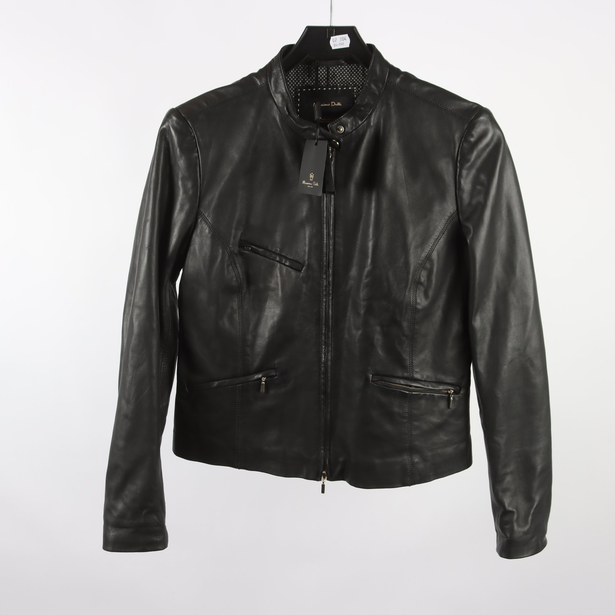 Skinnjacka, Massimo Dutti, 100% läder, stl. L