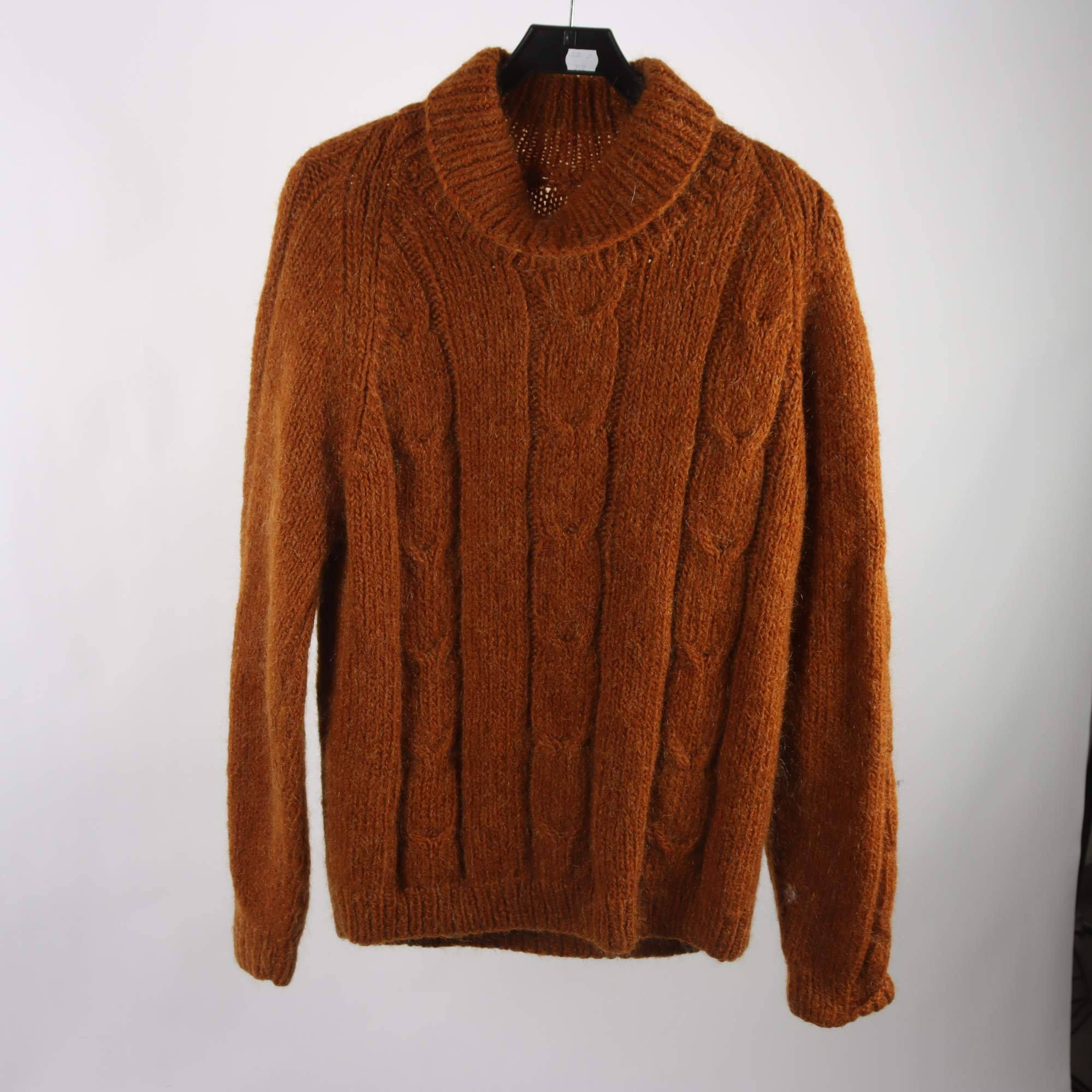 Tröja, Okänd, brun, ull, stl. ca. L.