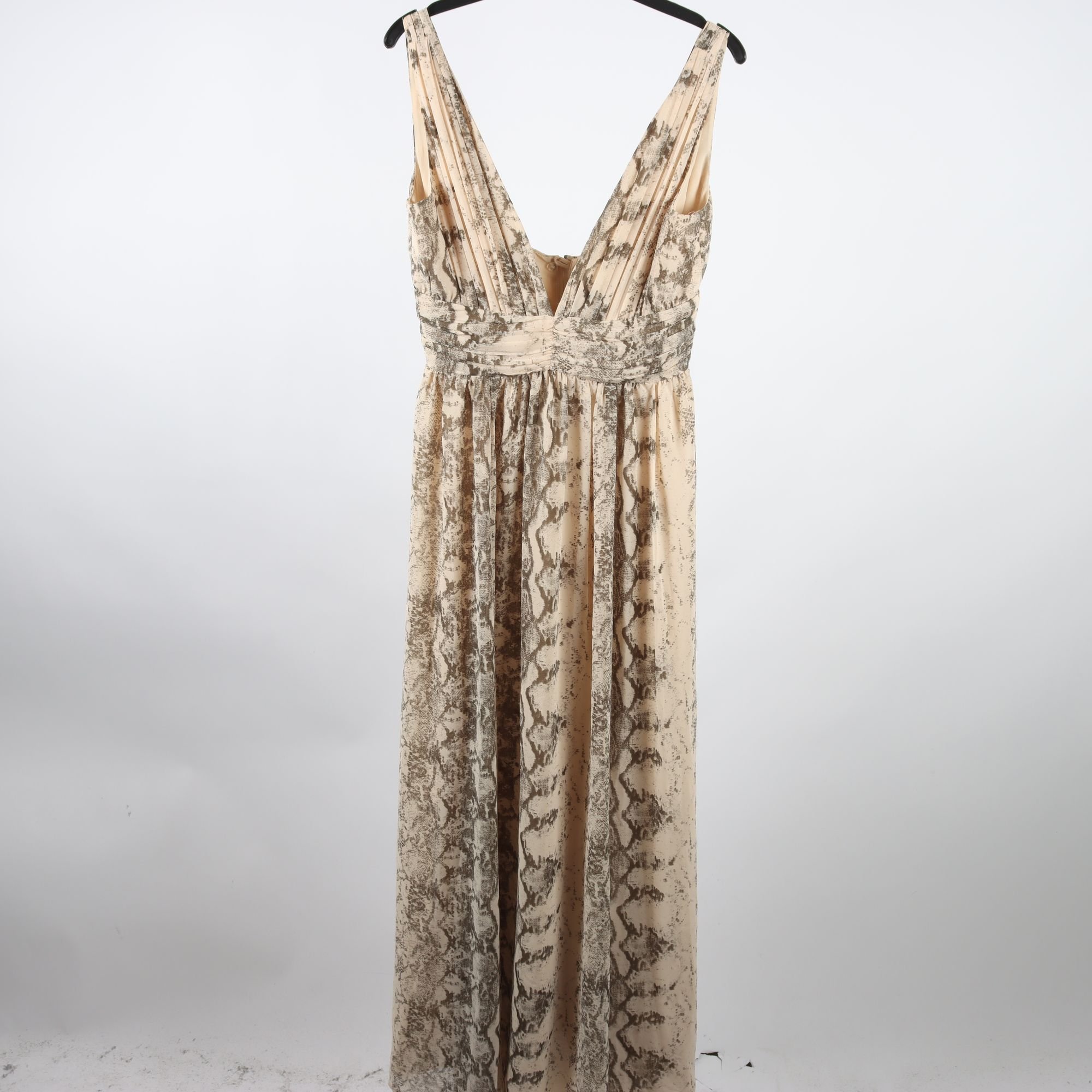 Klänning, H&M, beige, stl. 36.