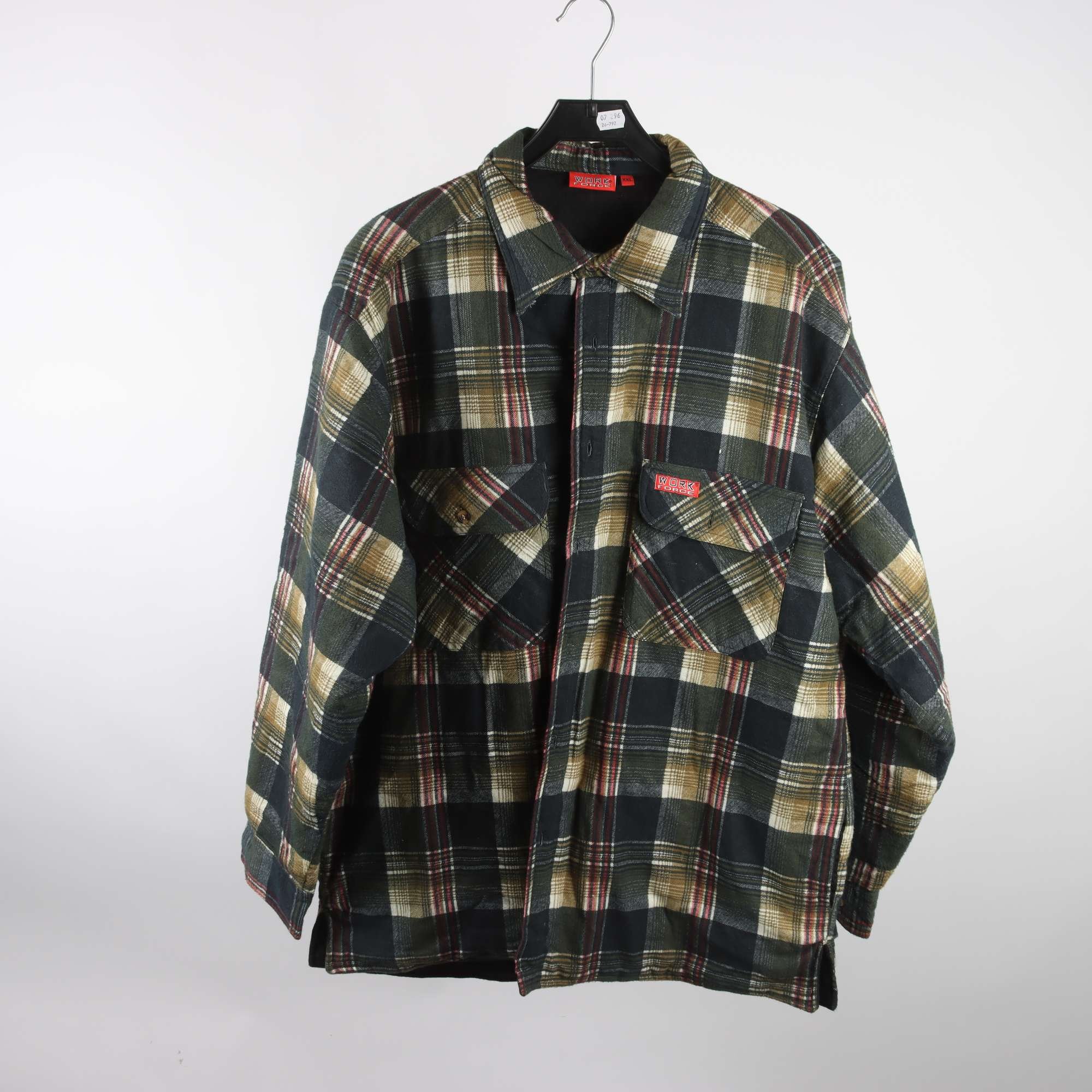 Fodrad skjorta, Work Force, stl. XXL