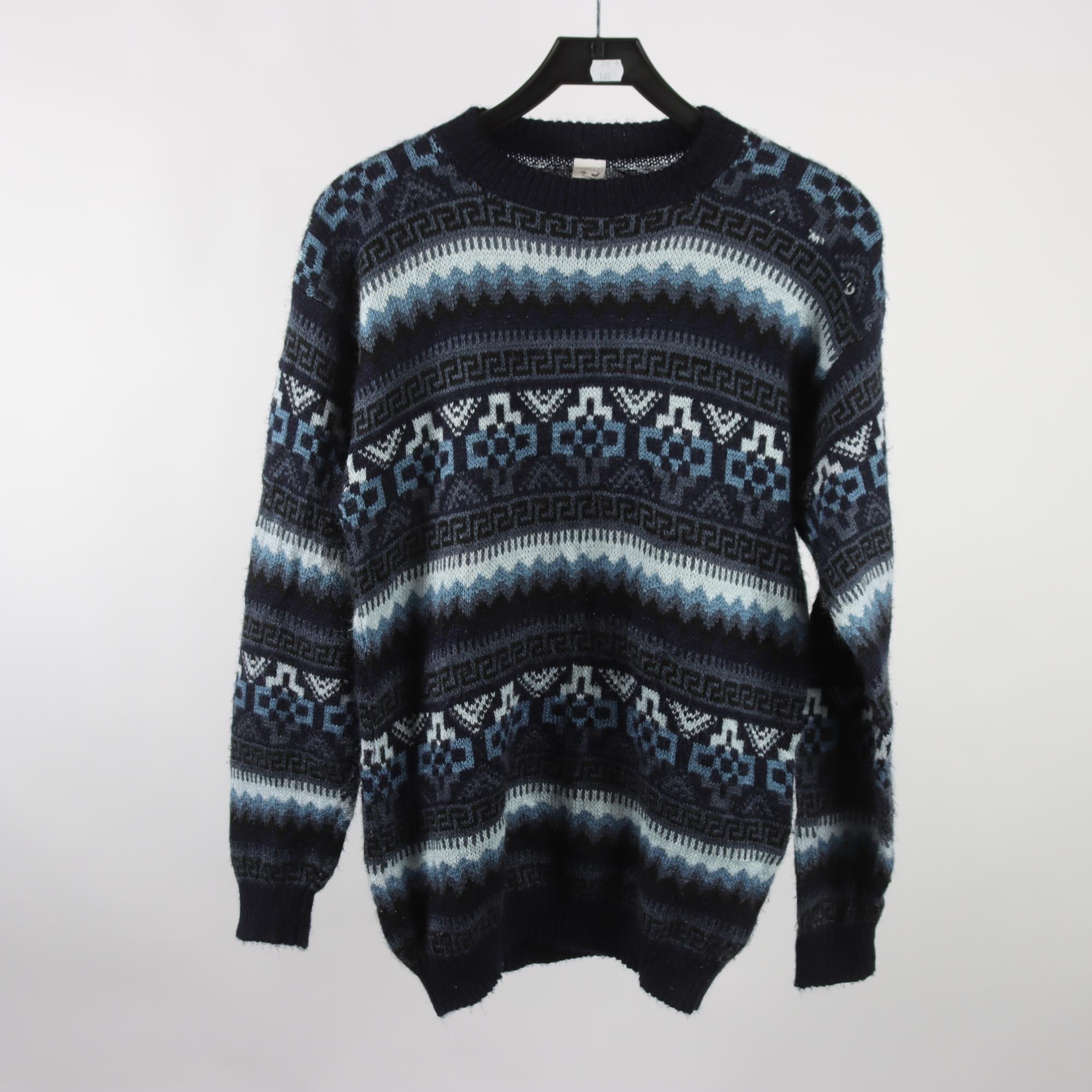 Tröja, Vilcatex, blå, alpaca, stl. S.