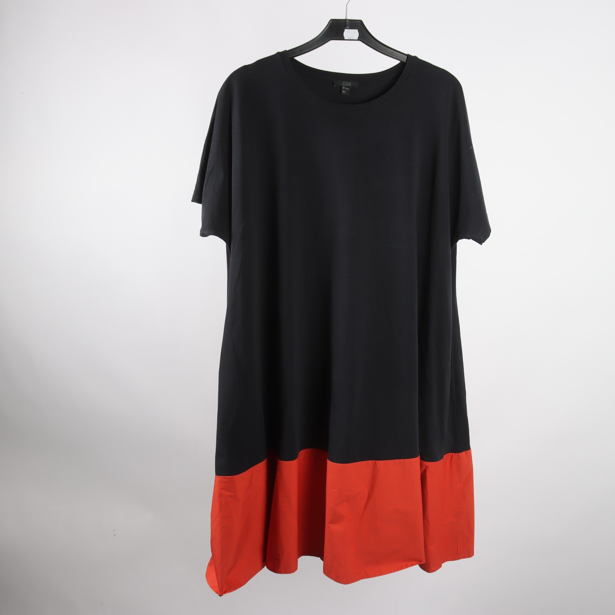 Klänning, COS, grå, orange, stl. L.