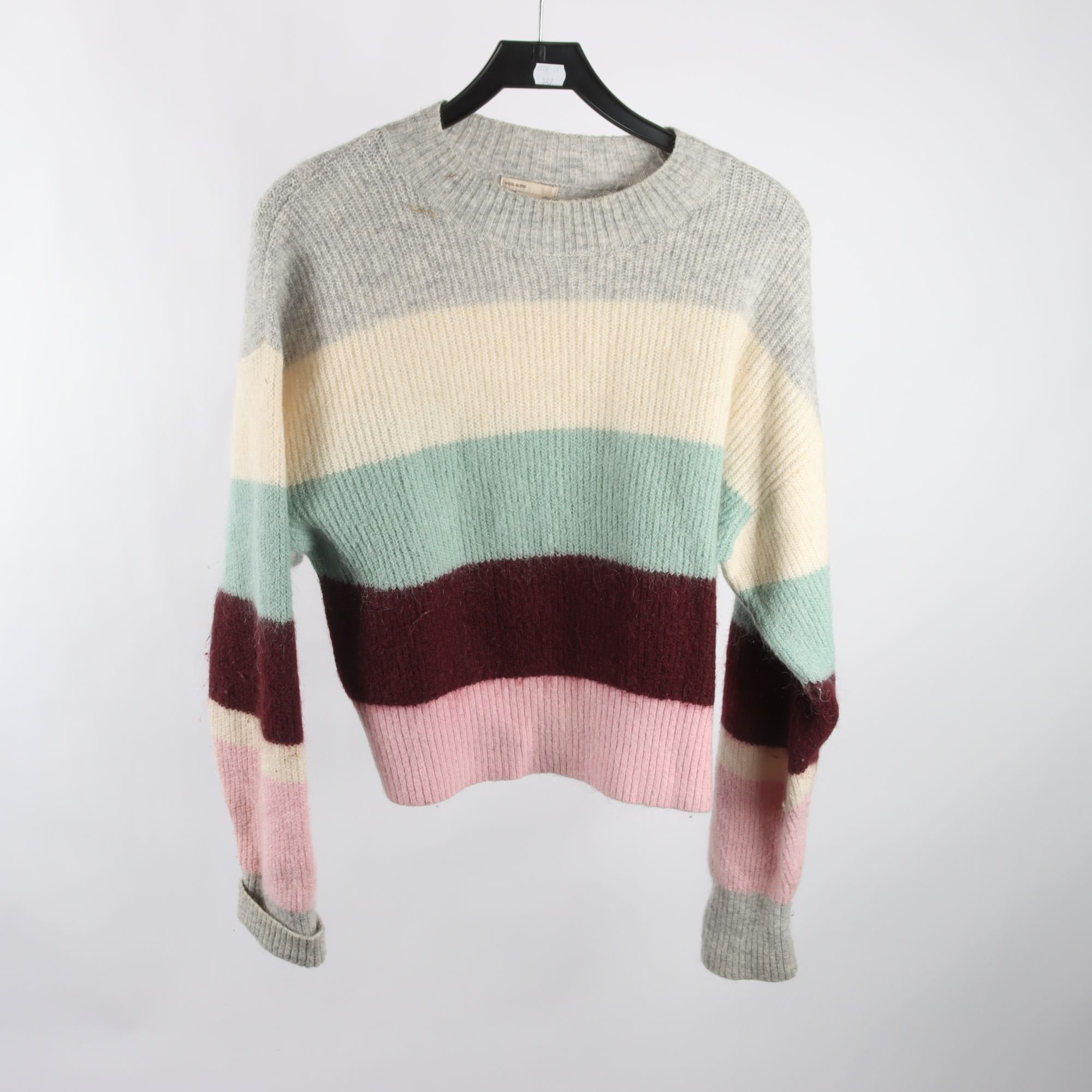 Tröja, H&M, grå, beige, ull, stl. S.