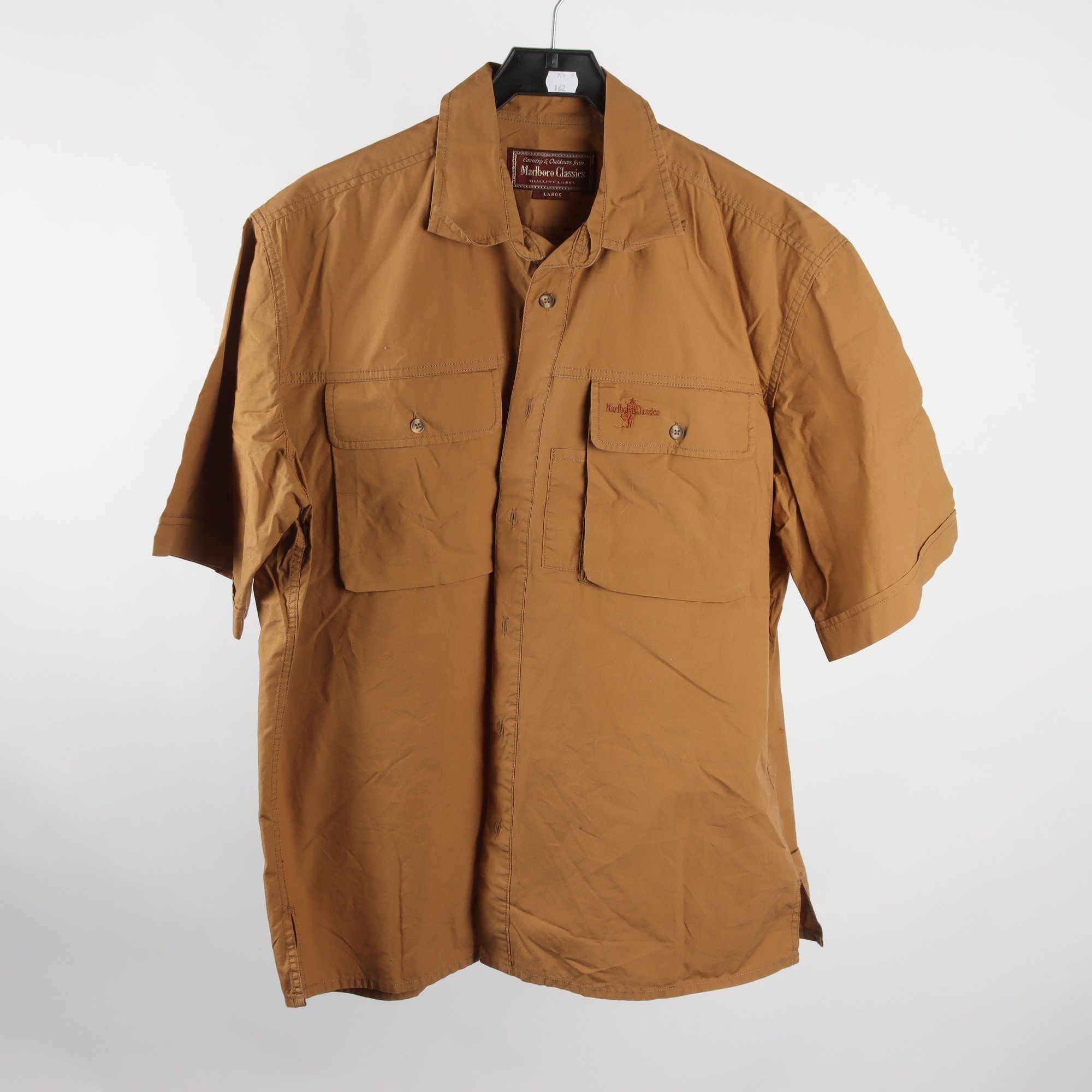 Skjorta, Marlboro Classics, brun, stl. L.