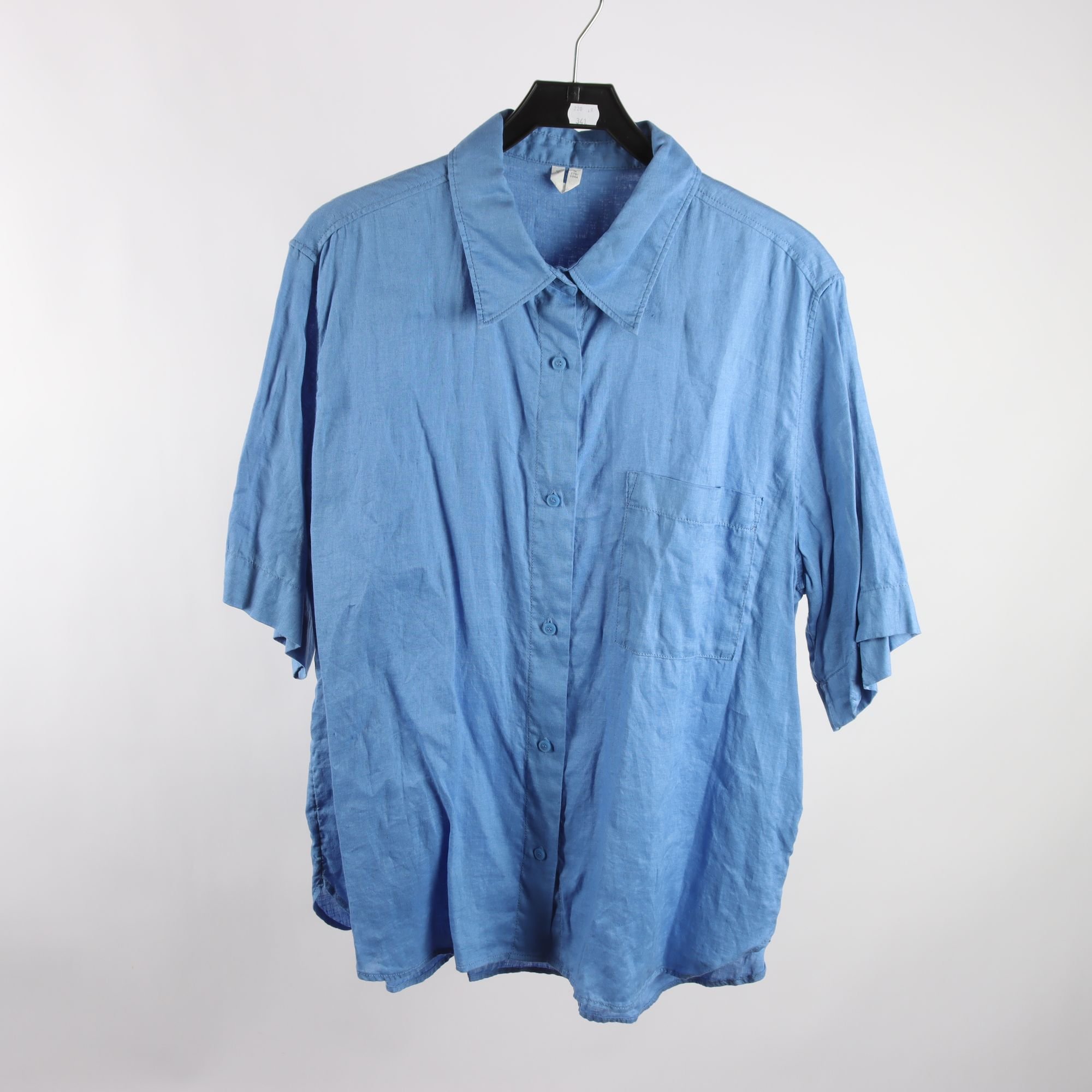 Blus, Arket, blå, lin, stl. L.