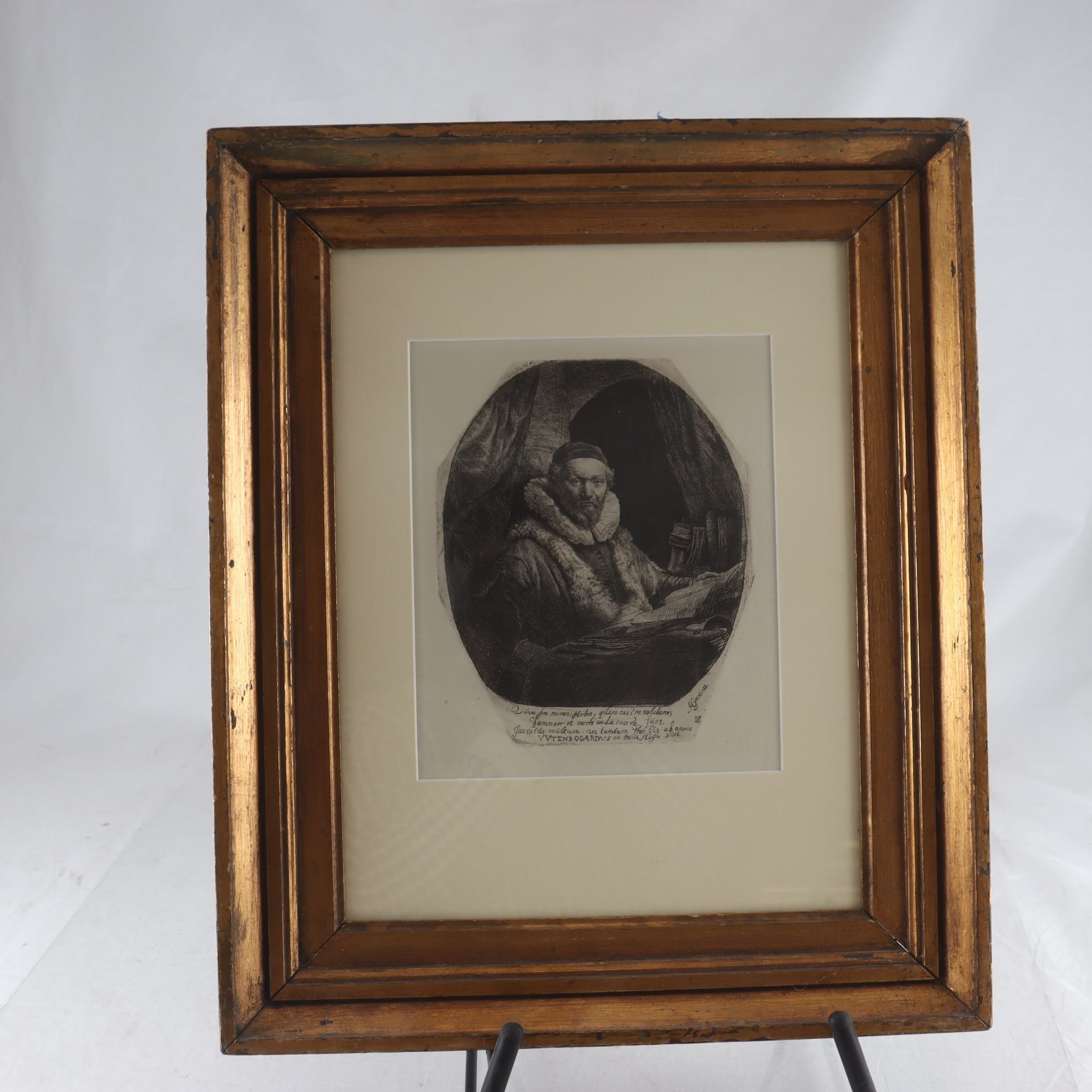 Tryck, porträtt, Rembrandt Harmenesz van Rijn, 1606-1649. Endast avhämtning.