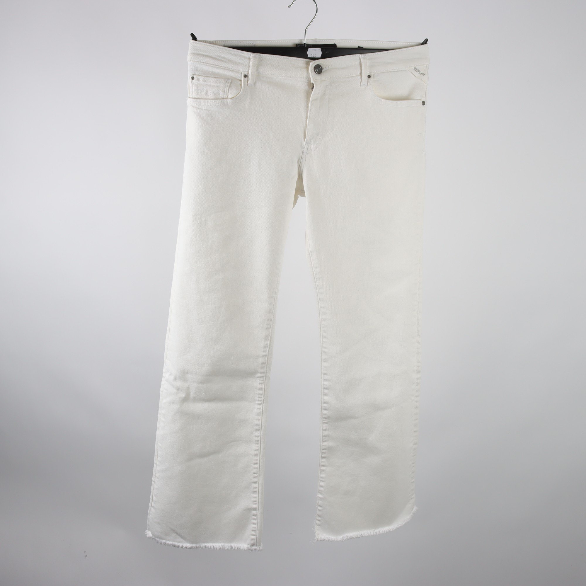 Byxor, Replay Jeans, vit, stl. 29.