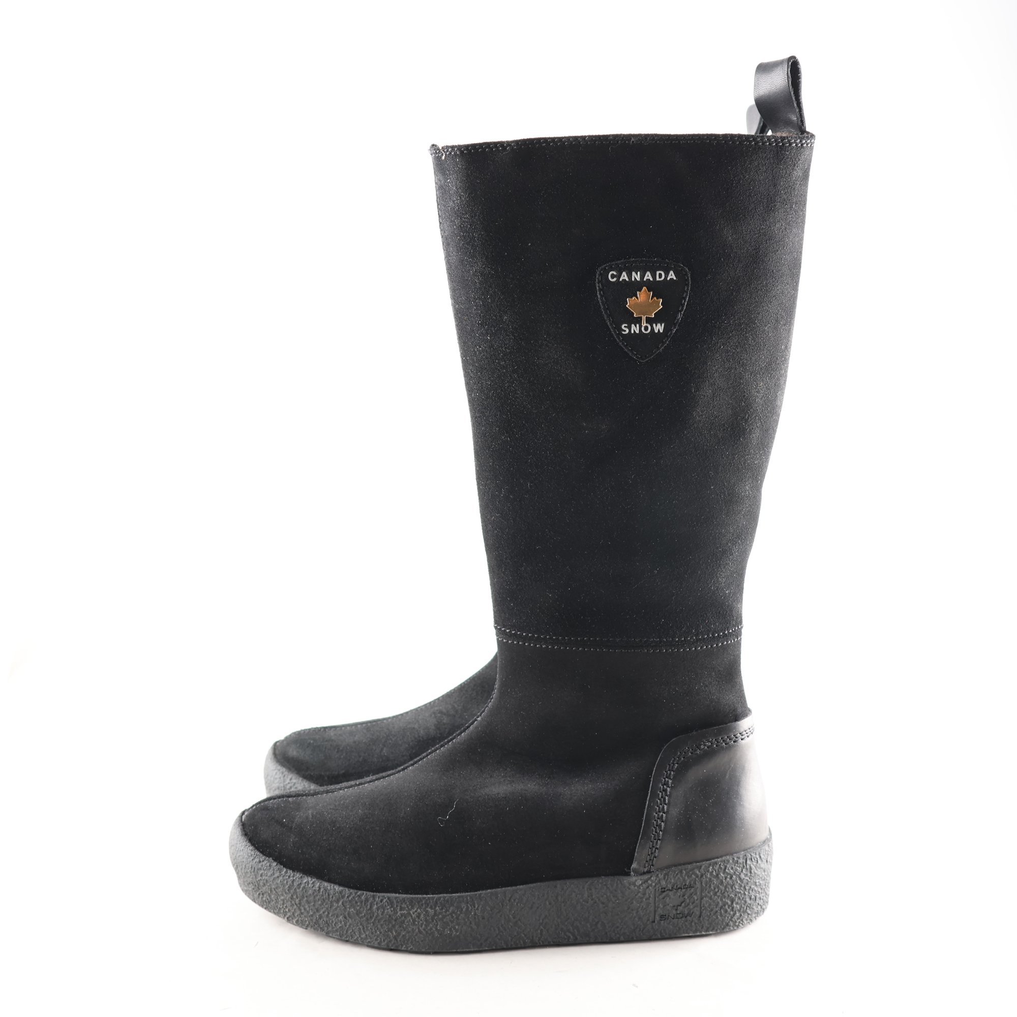 Stövlar, Canada Snow, svart, skinn, stl. 40.