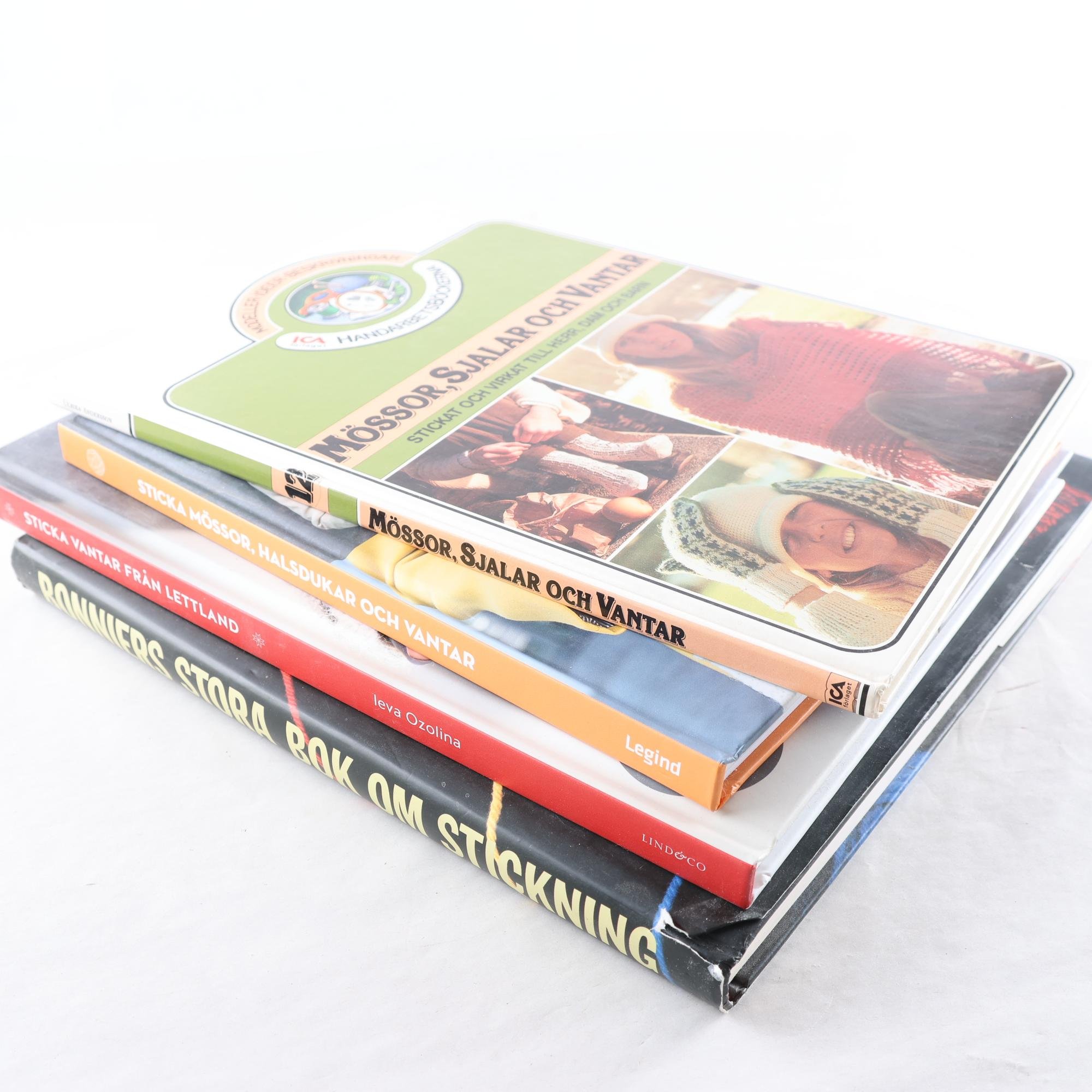 Stickning, bokpaket med 4 volymer