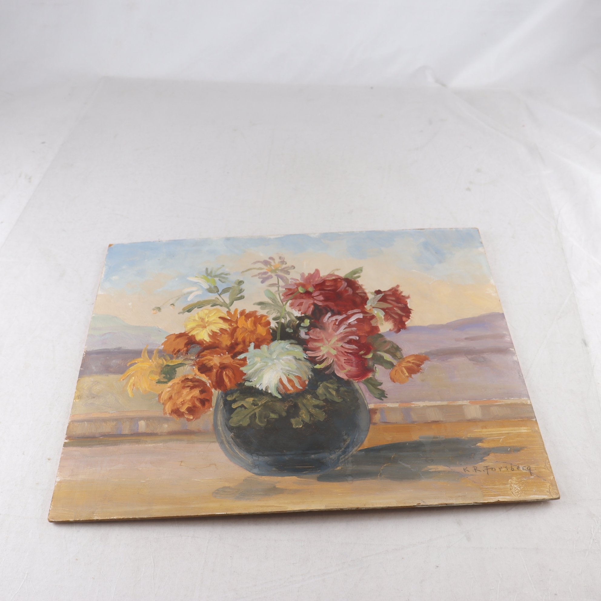 Olja på pannå, Torgny Forsberg, 1920-1992. Samfraktas ej.