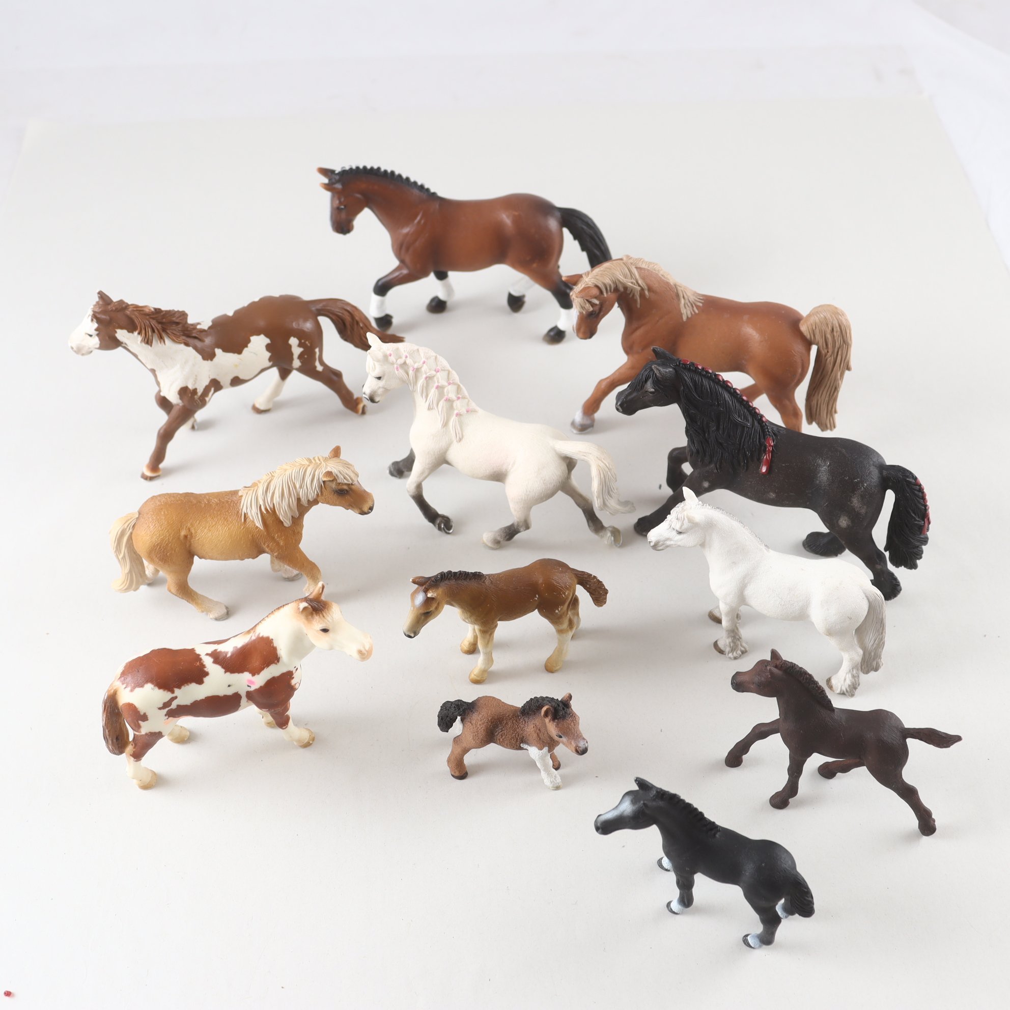 Hästar, Schleich, blandat.