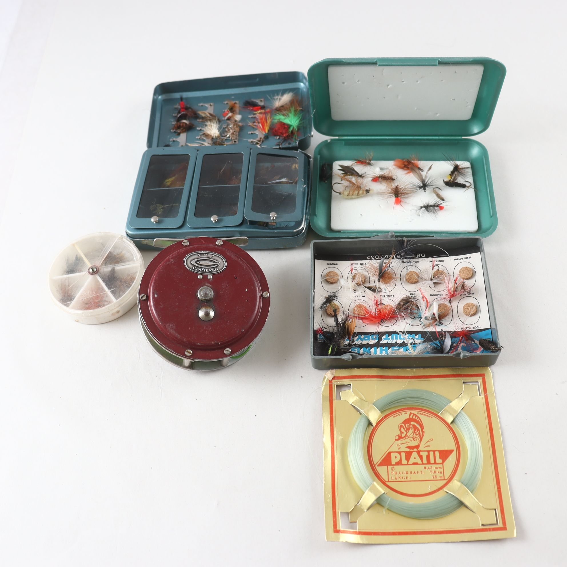Flugfiske, Flugor blandat, med tillbehör.