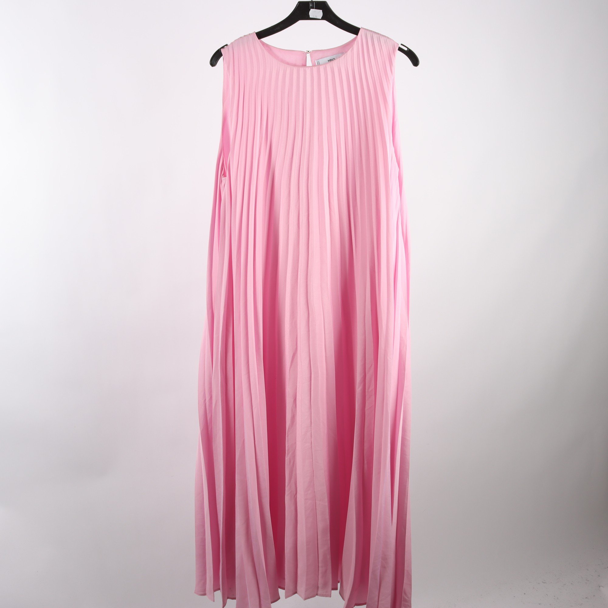 Klänning, Mng, rosa, plisserad, stl. L.