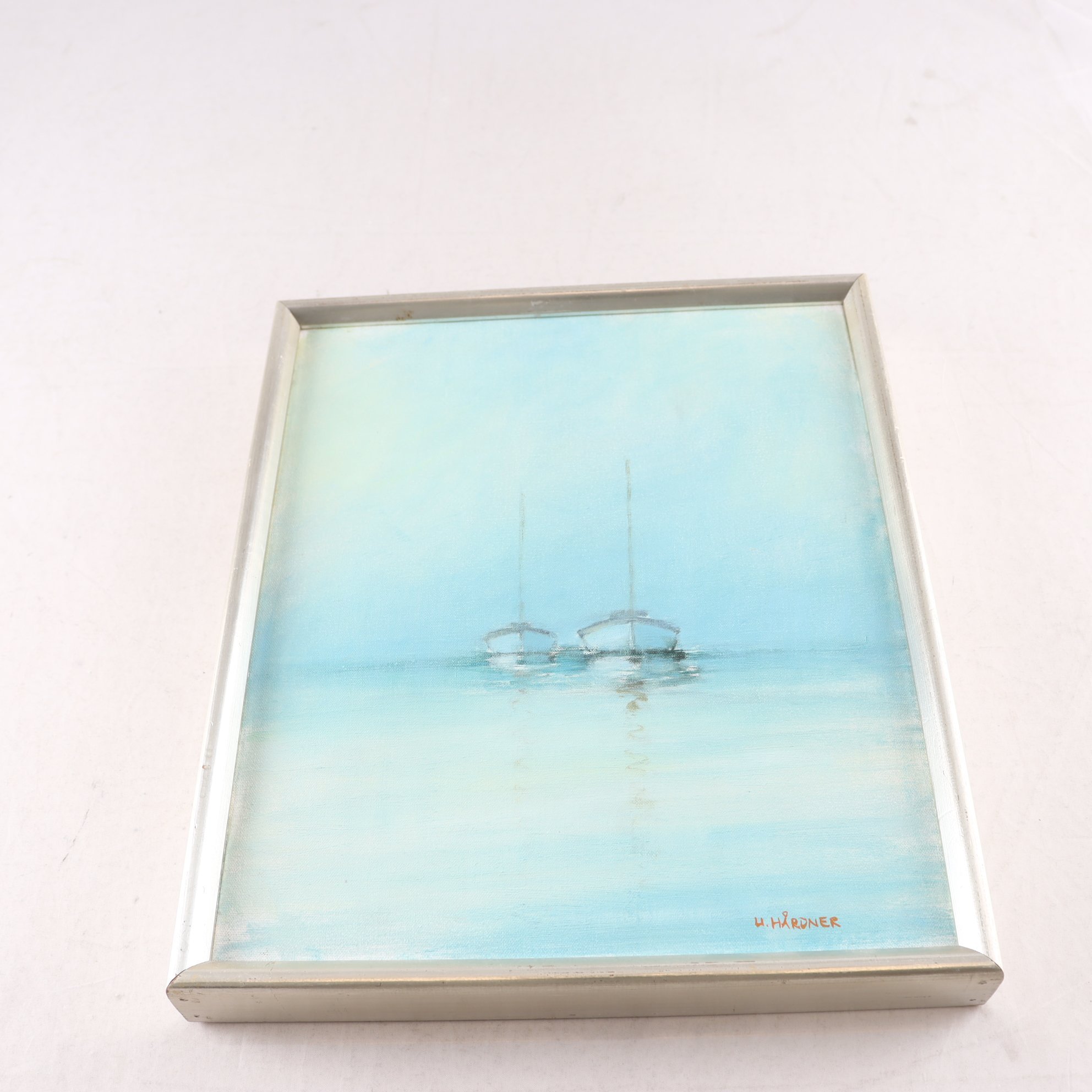 Olja på duk, Ulf Hårdner, (f. 1942), signerad. Samfraktas ej.