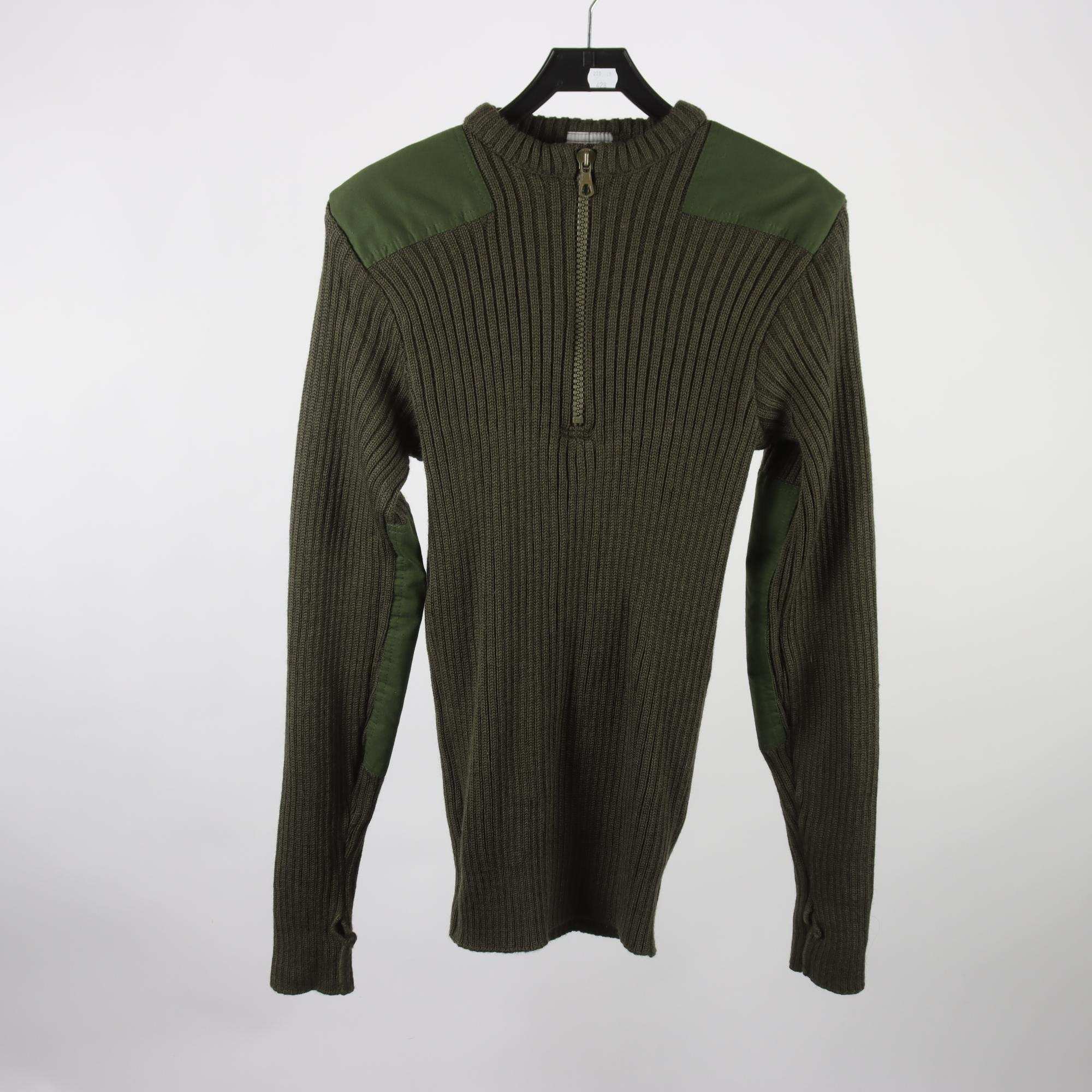 Tröja, Försvarets, grön, ull, stl. L.