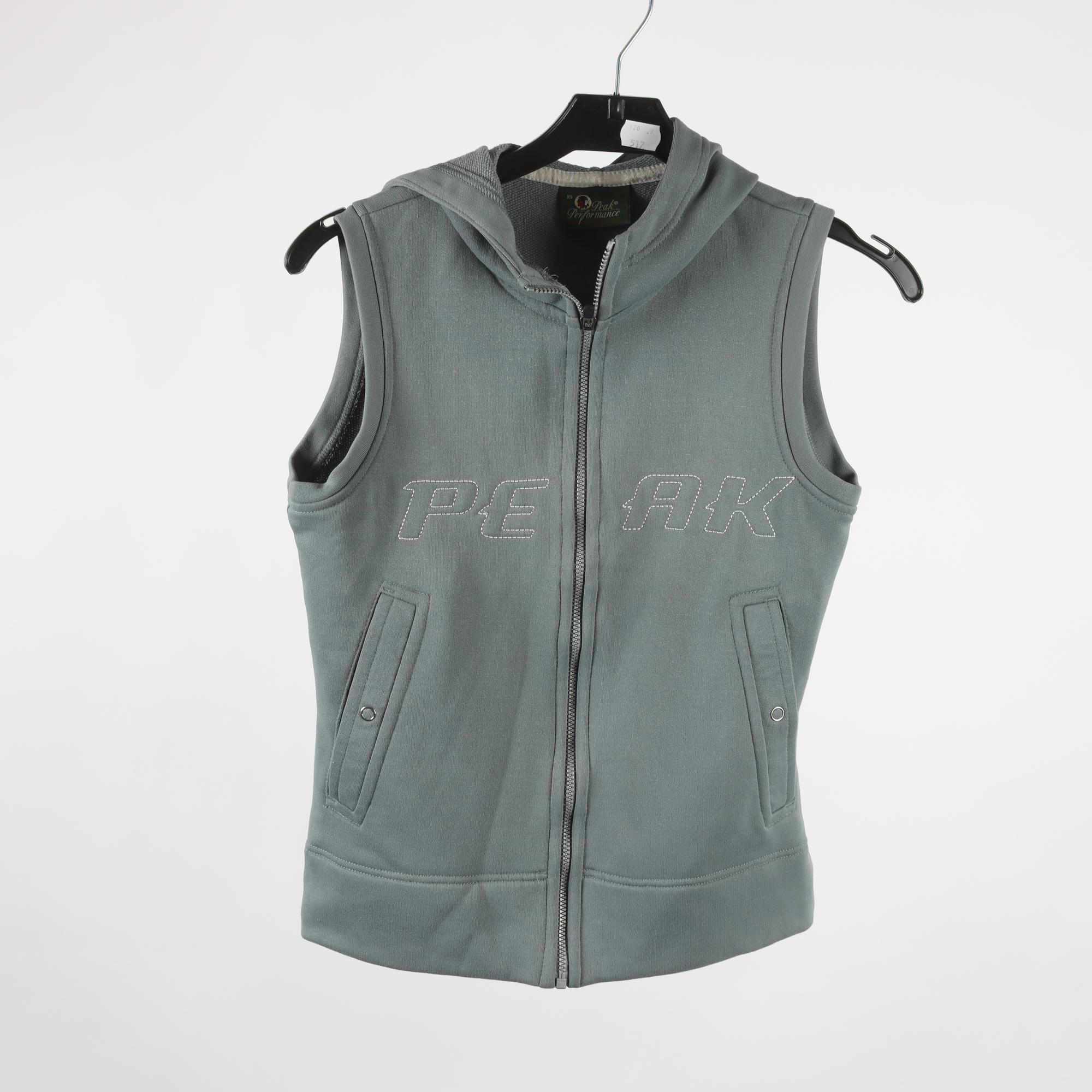 Väst, Peak Performance, grå, stl. XS.