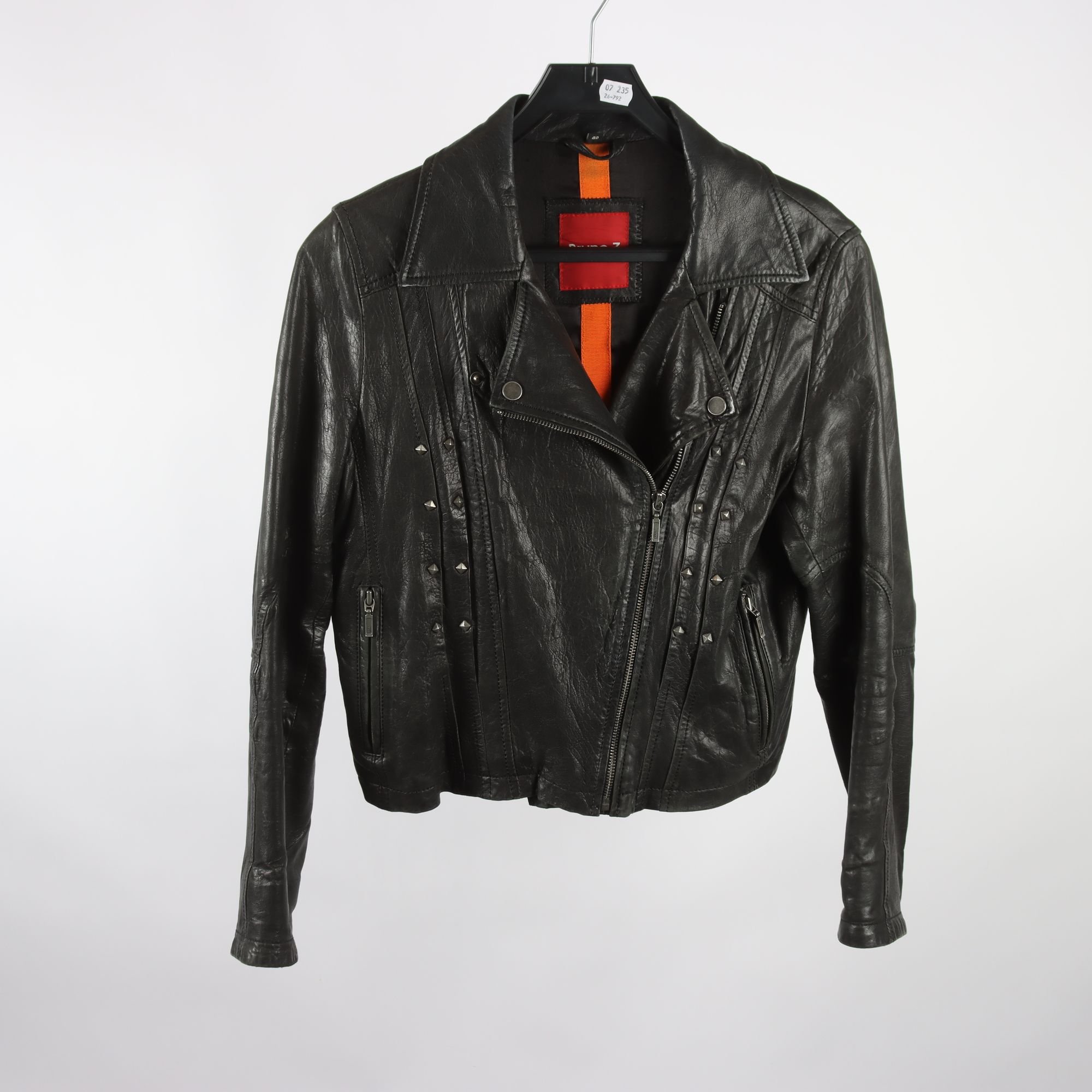 Skinnjacka, Bruno Zaragoza, 100% läder, stl. 40