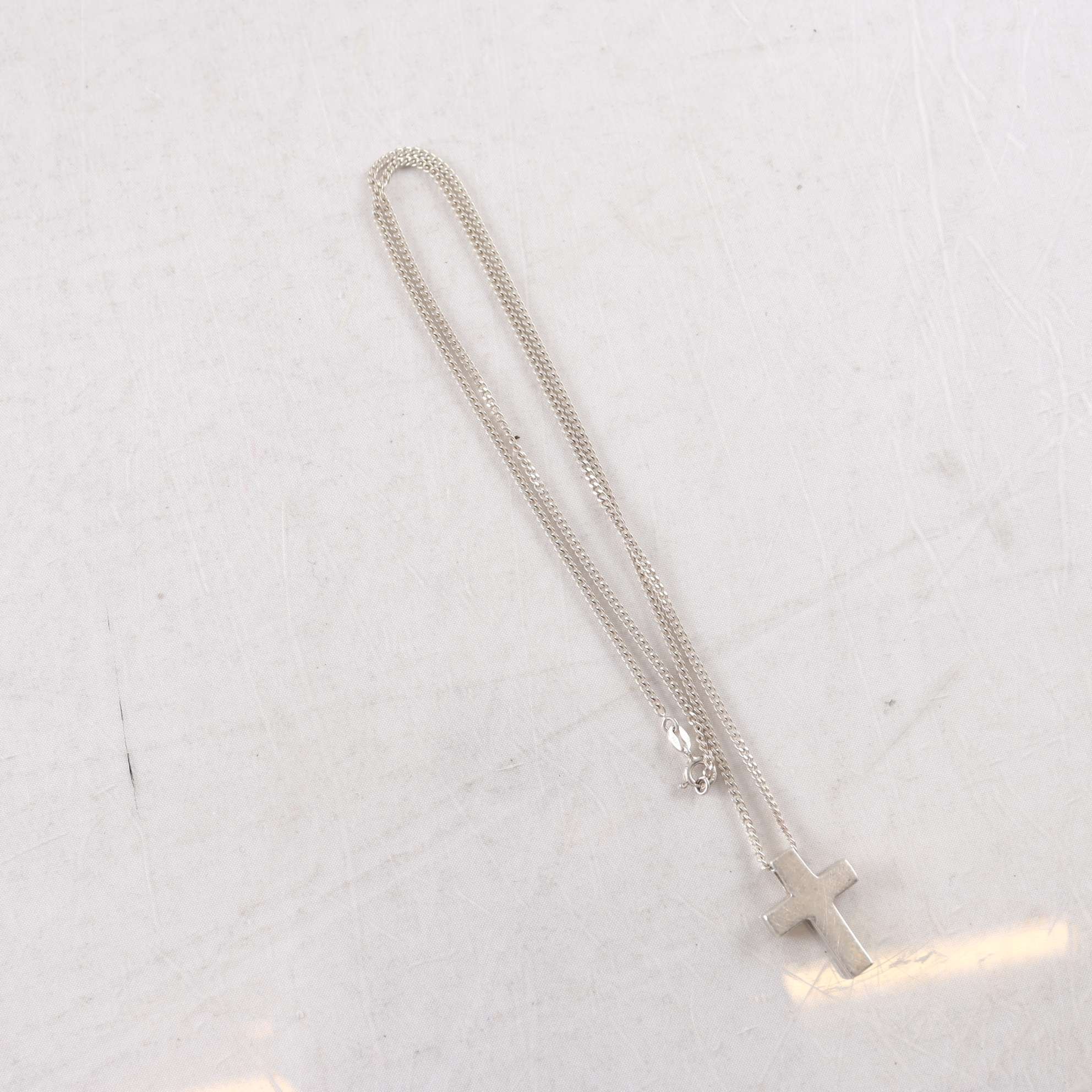 Halskedja med kors, silver 925