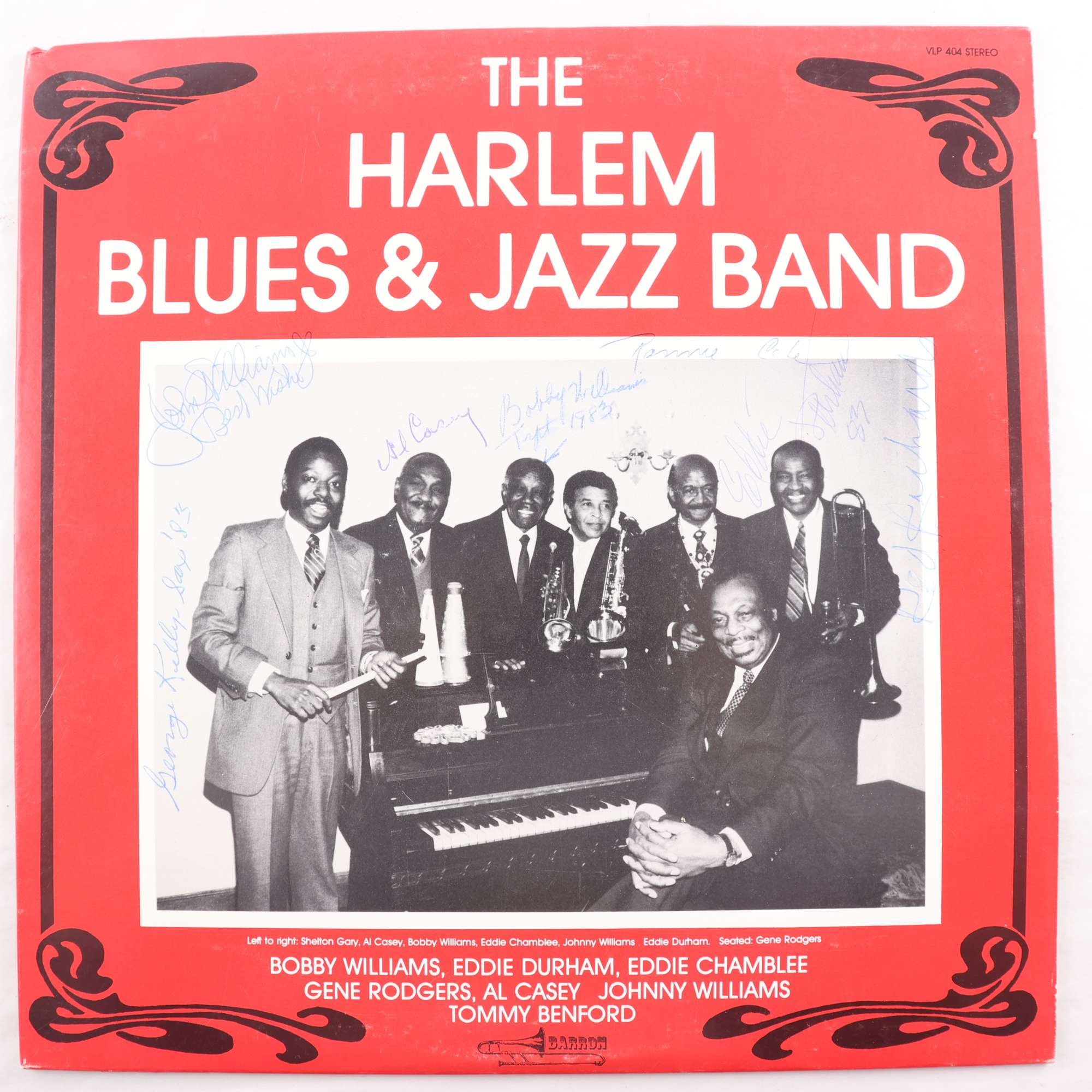 LP Signerad, The Harlem Blues & Jazz Band, S/T