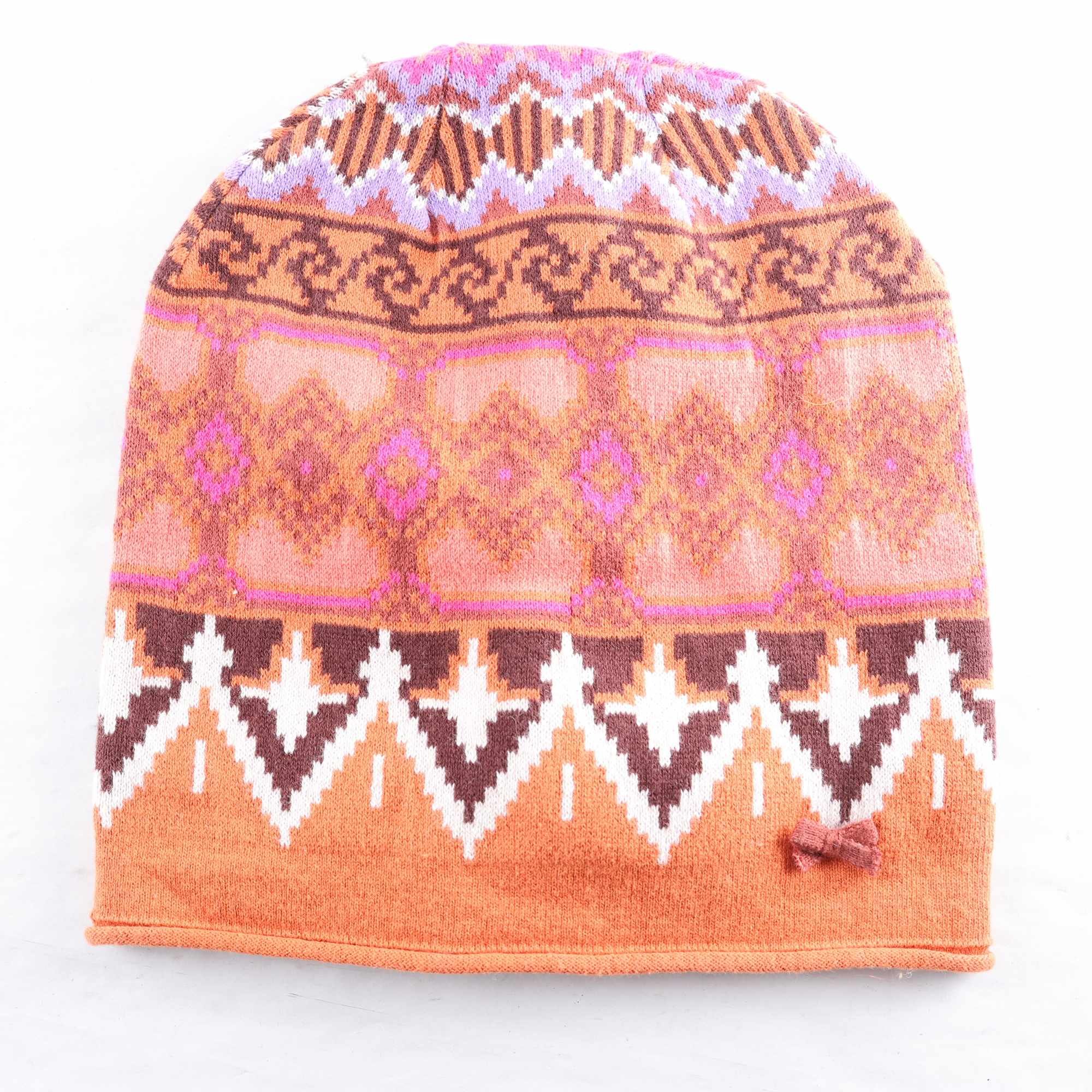 Mössa, Odd Molly, orange, rosa, lila, 100% bomull, stl. one size.