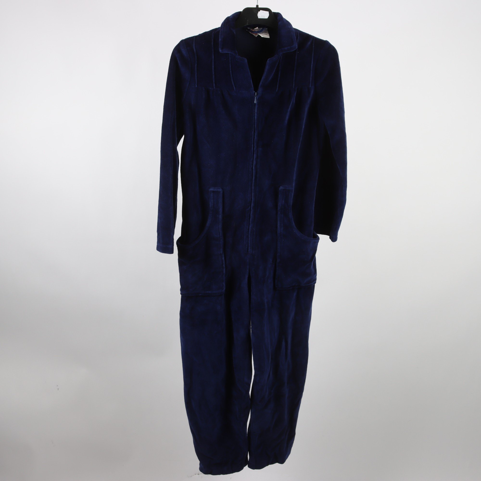 Morgonrock, Fellner, blålila, velour, retro, stl. 38.