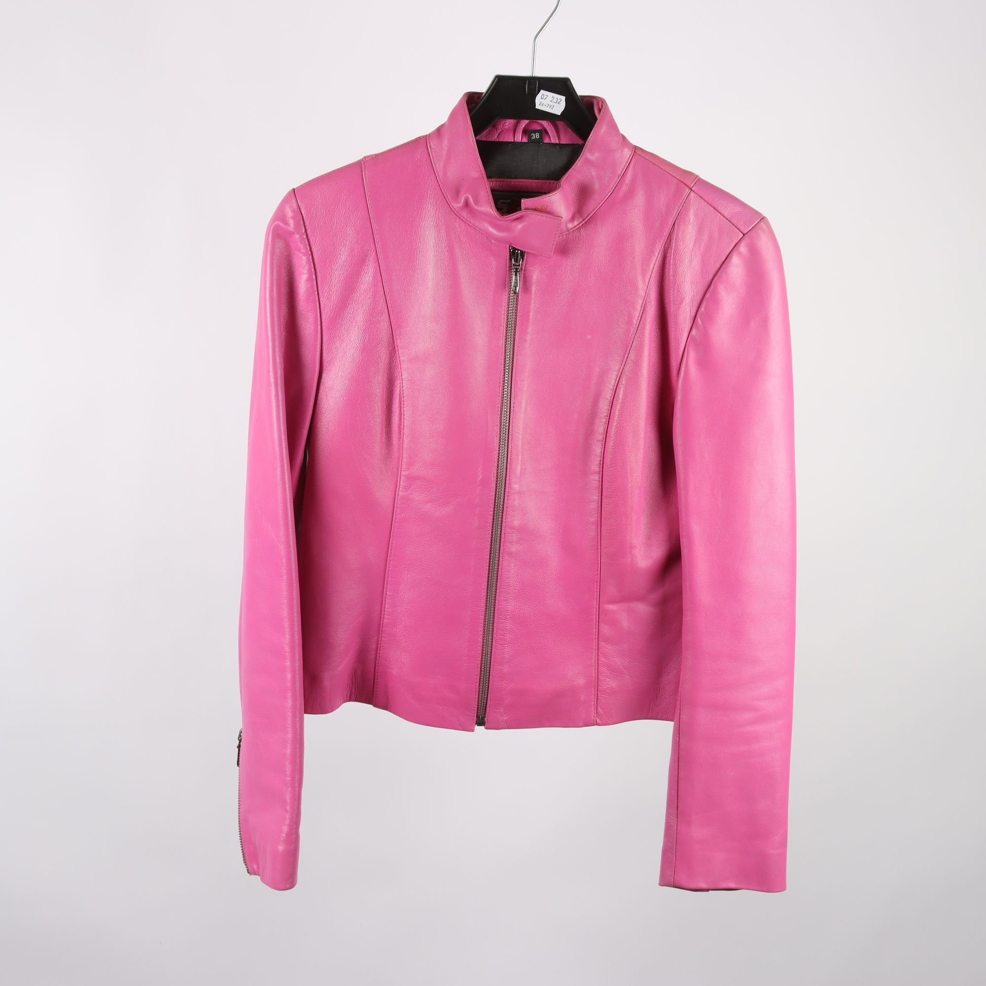 Skinnjacka, S2000, 100% läder, stl. 38