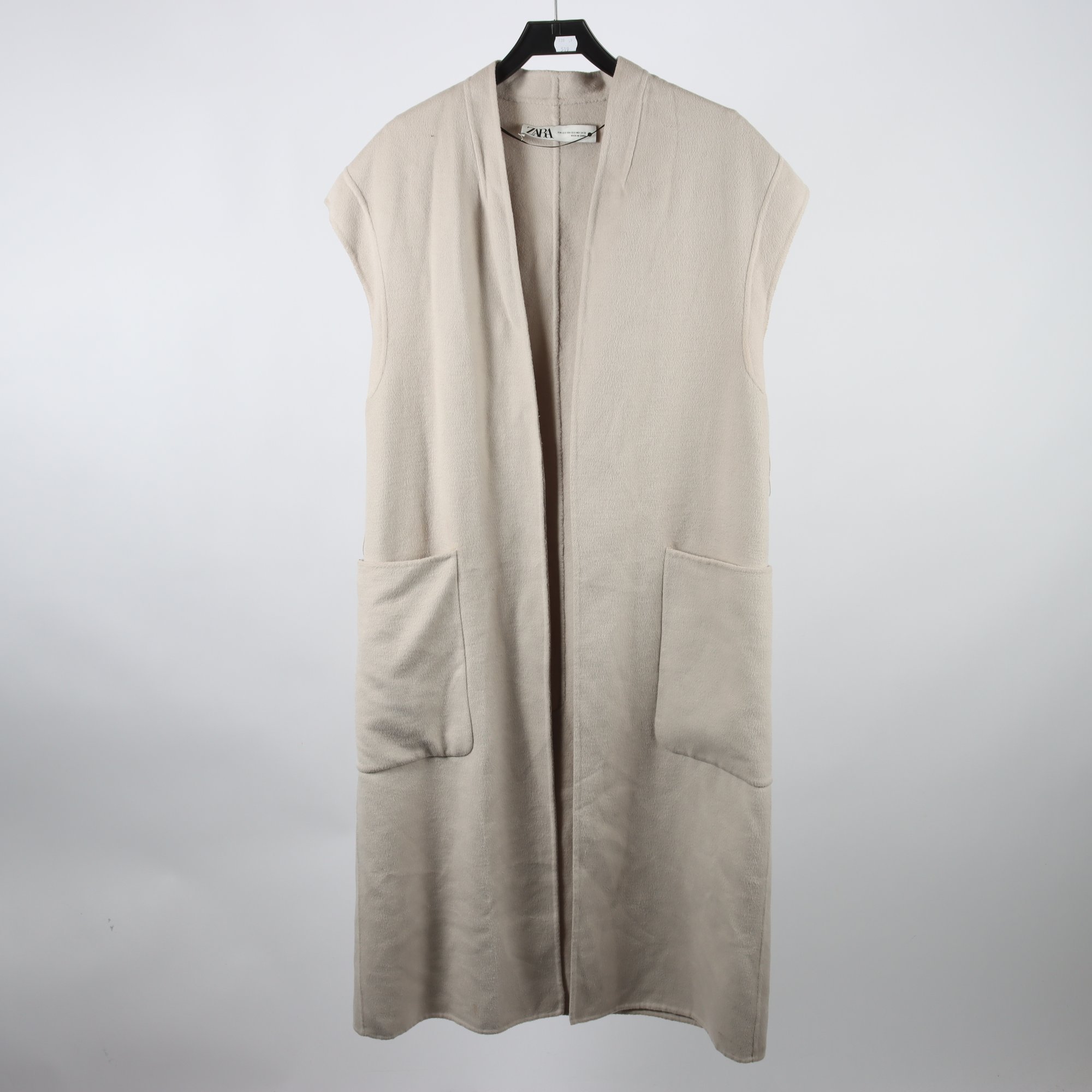 Väst, Zara, beige, oversize, stl. XS/S.