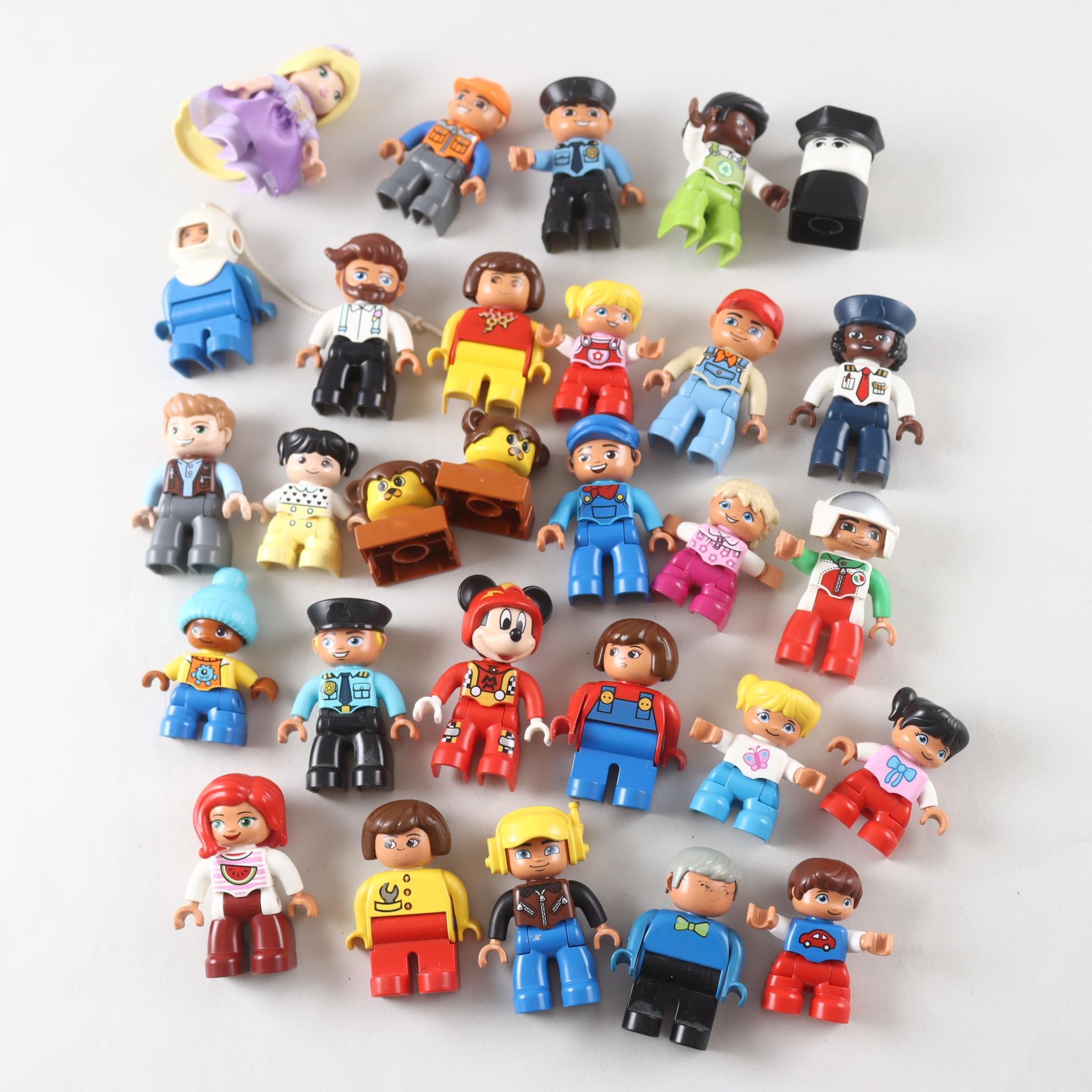 Lego, Duplo figurer, blandat.