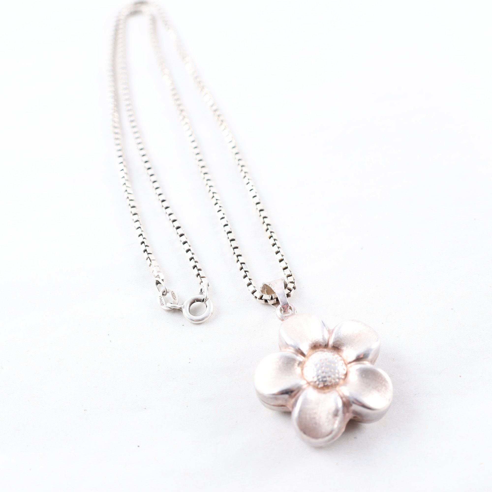 Halsband & hänge, silver, brv: 11.3g