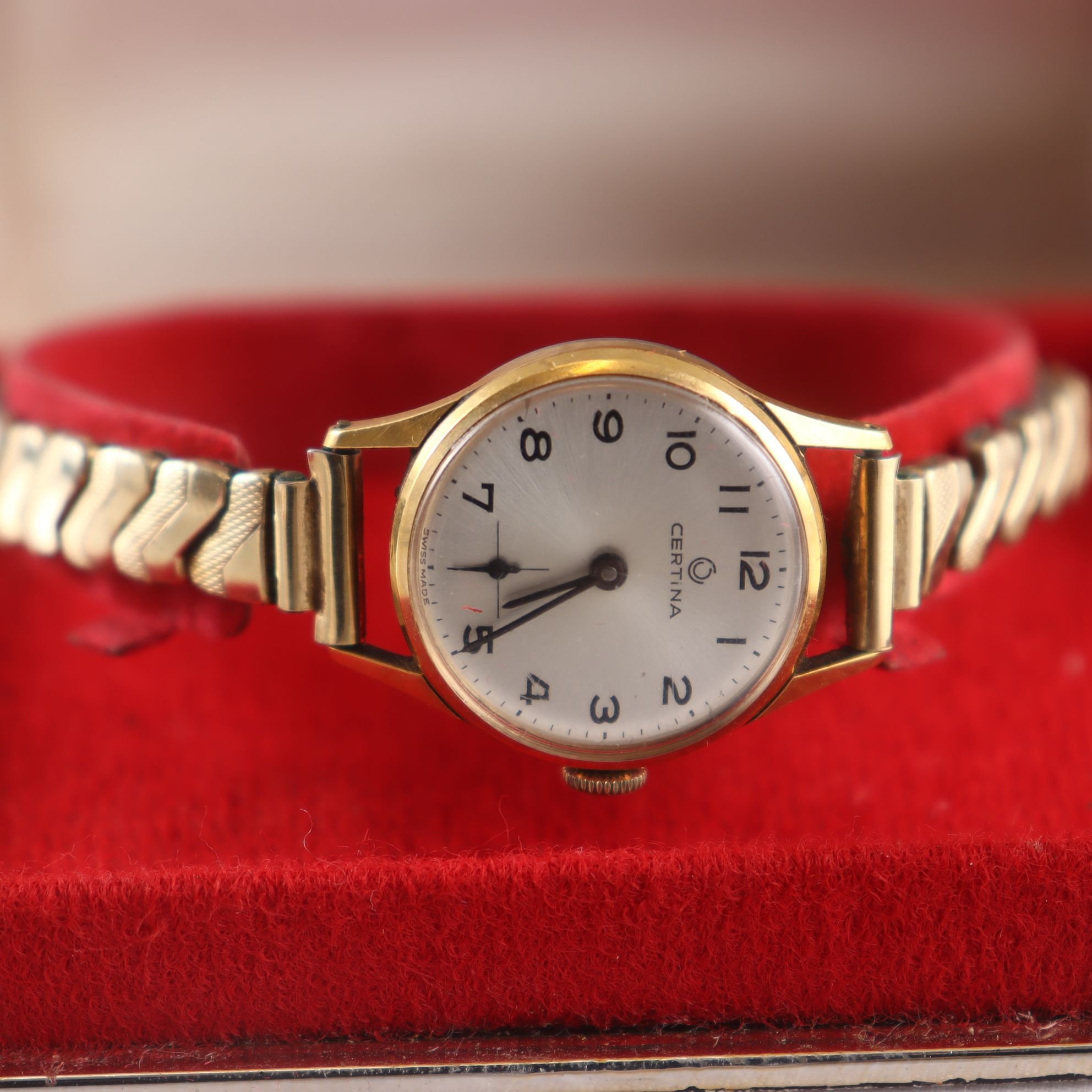 Armbandsur, Certina, gulddouble