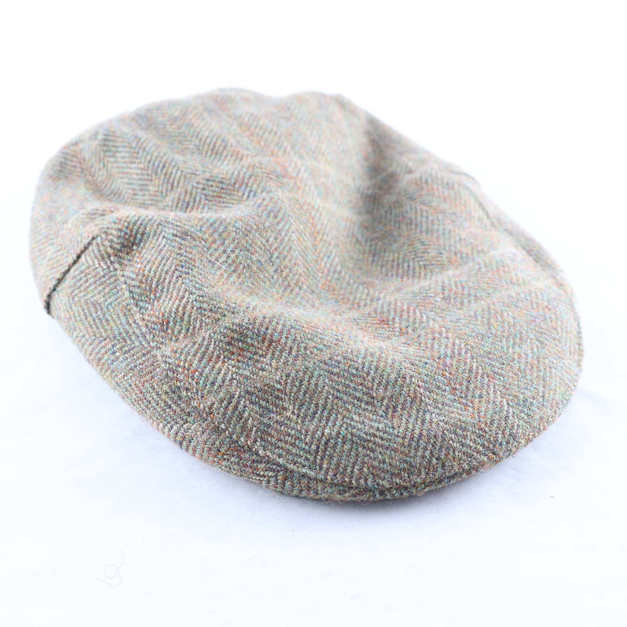 Gubbkeps, Barbour, grönspräcklig, ull, 7 1/6.