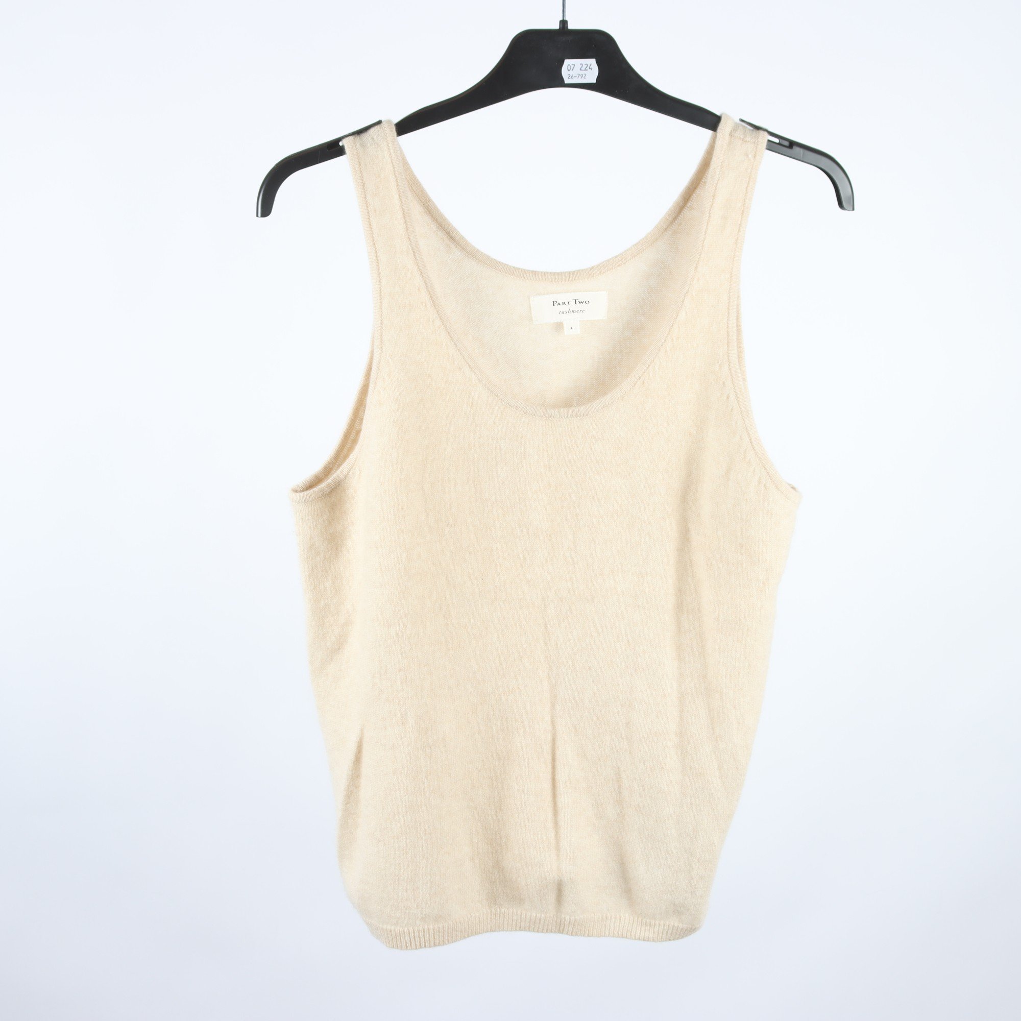 Stickat linne, Part Two, 100% kashmir, stl. L