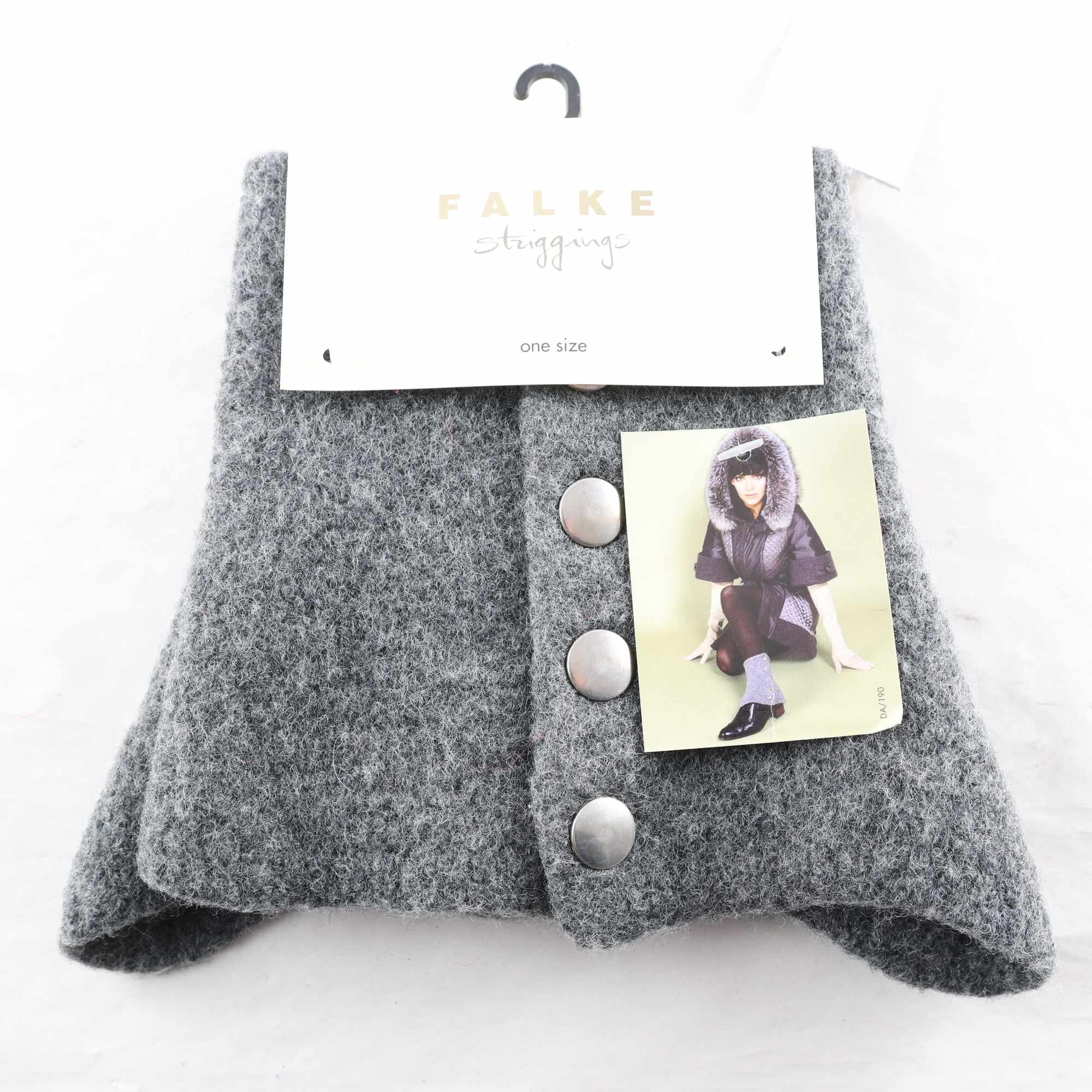 Striggings, Falke, grå, 100% ull, stl. one size.