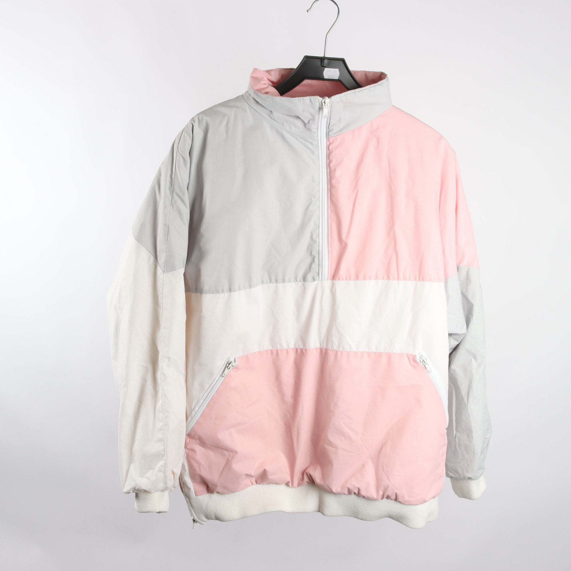 Anorak, Ian Sports, rosa, grå, stl. ca. M.